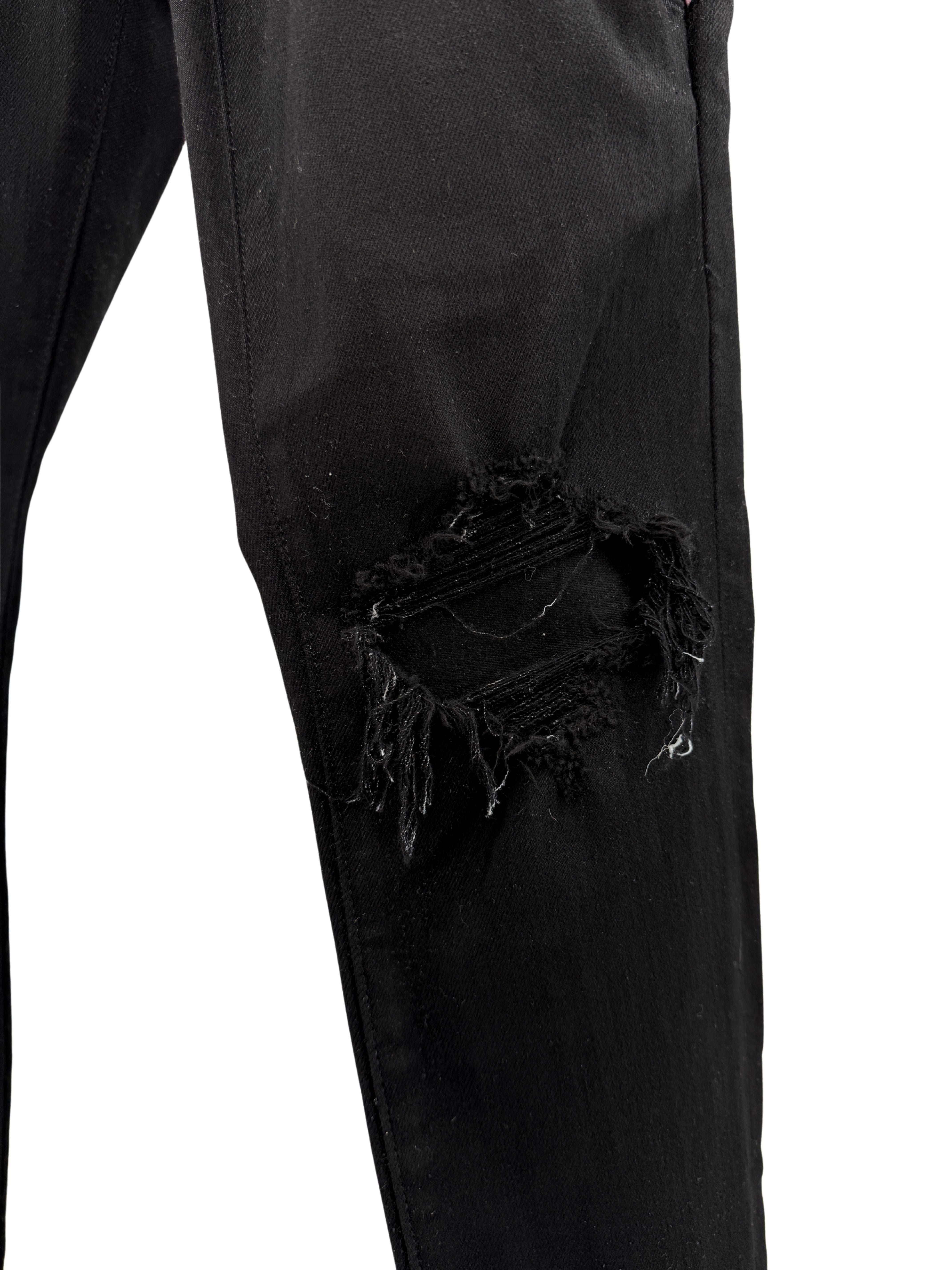 Amiri Watercolour Half Track Jeans - Black Amiri