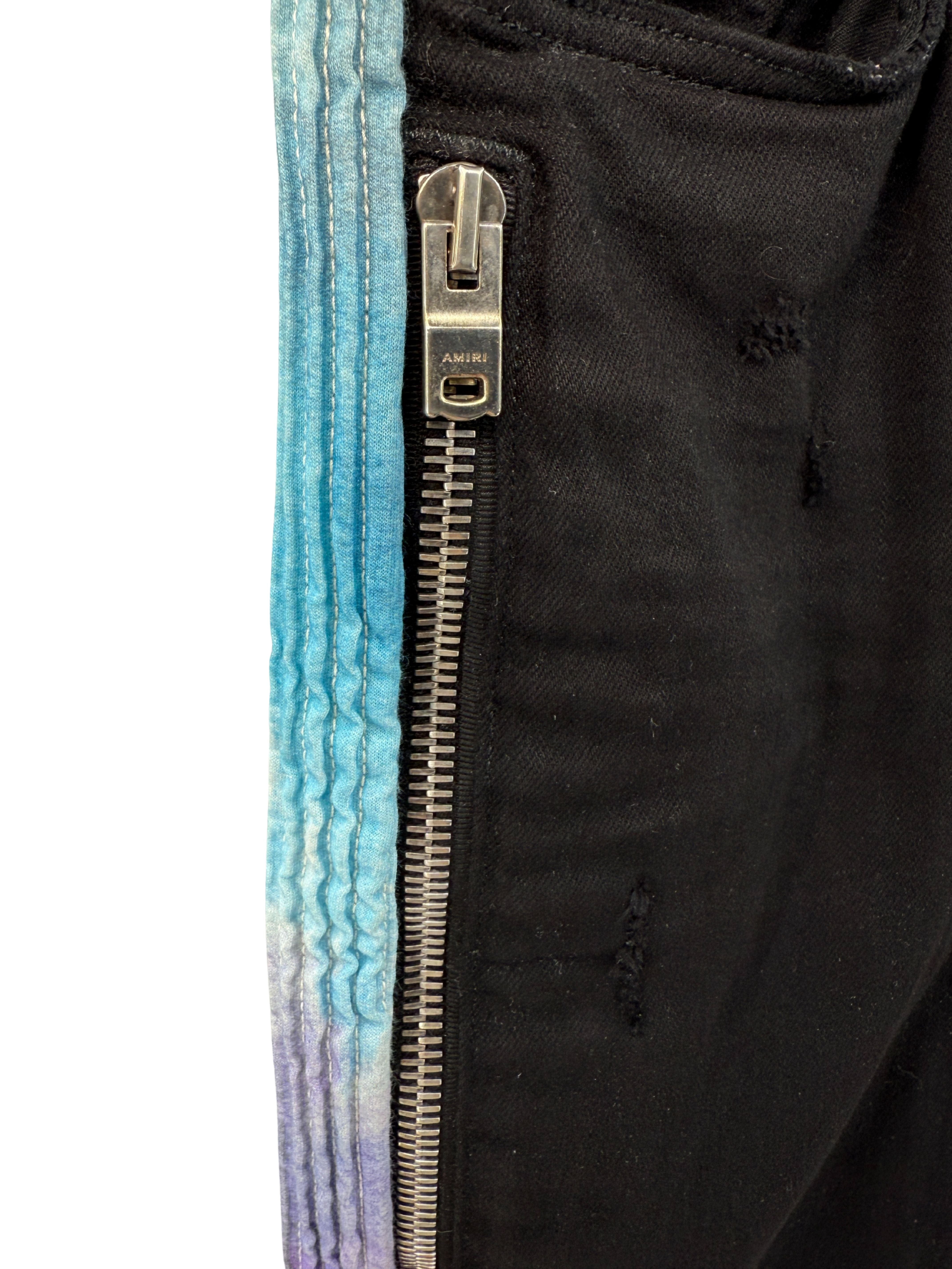 Amiri Watercolour Half Track Jeans - Black Amiri