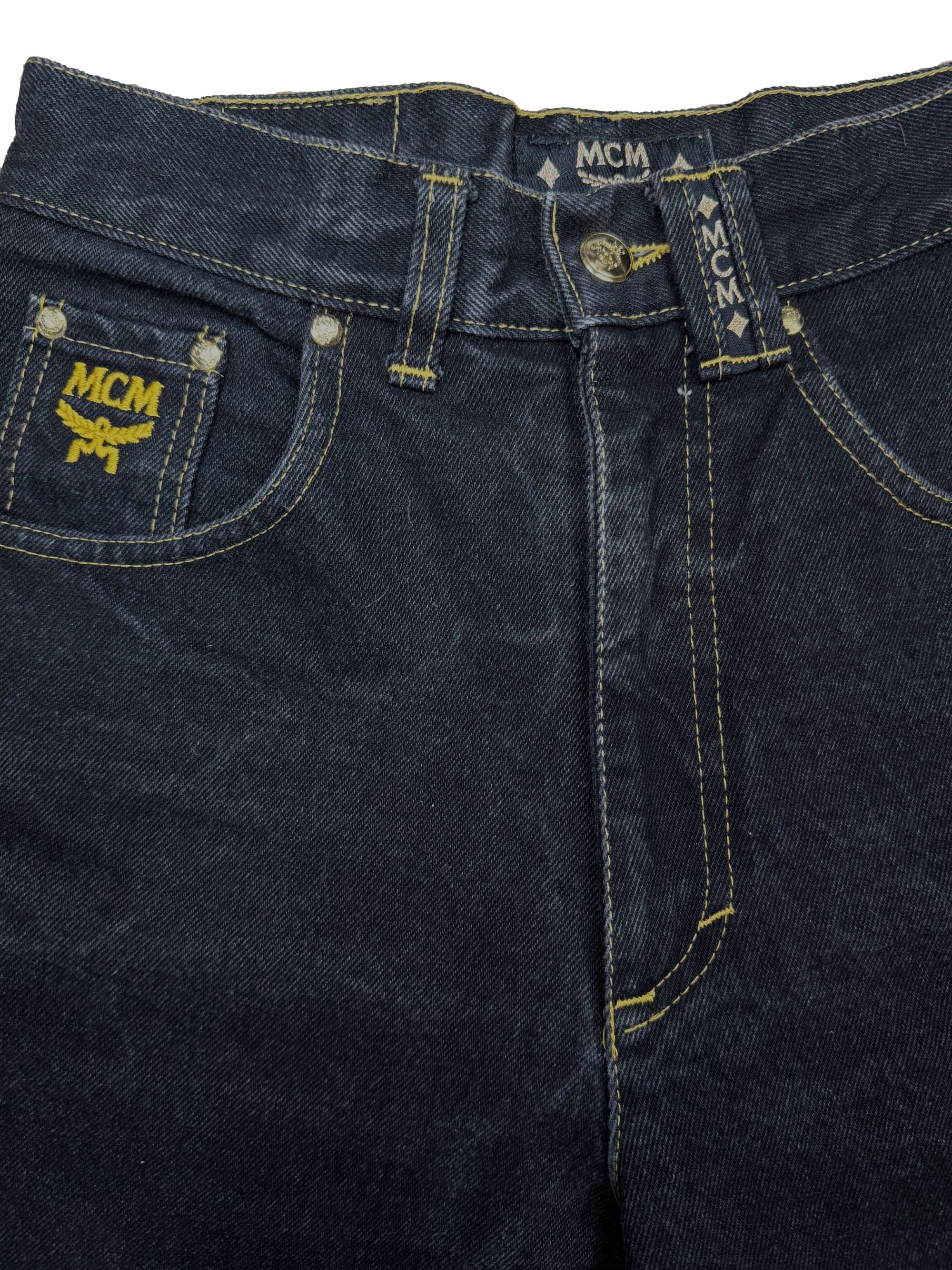 MCM Diamanté Mom Jeans - Black MCM