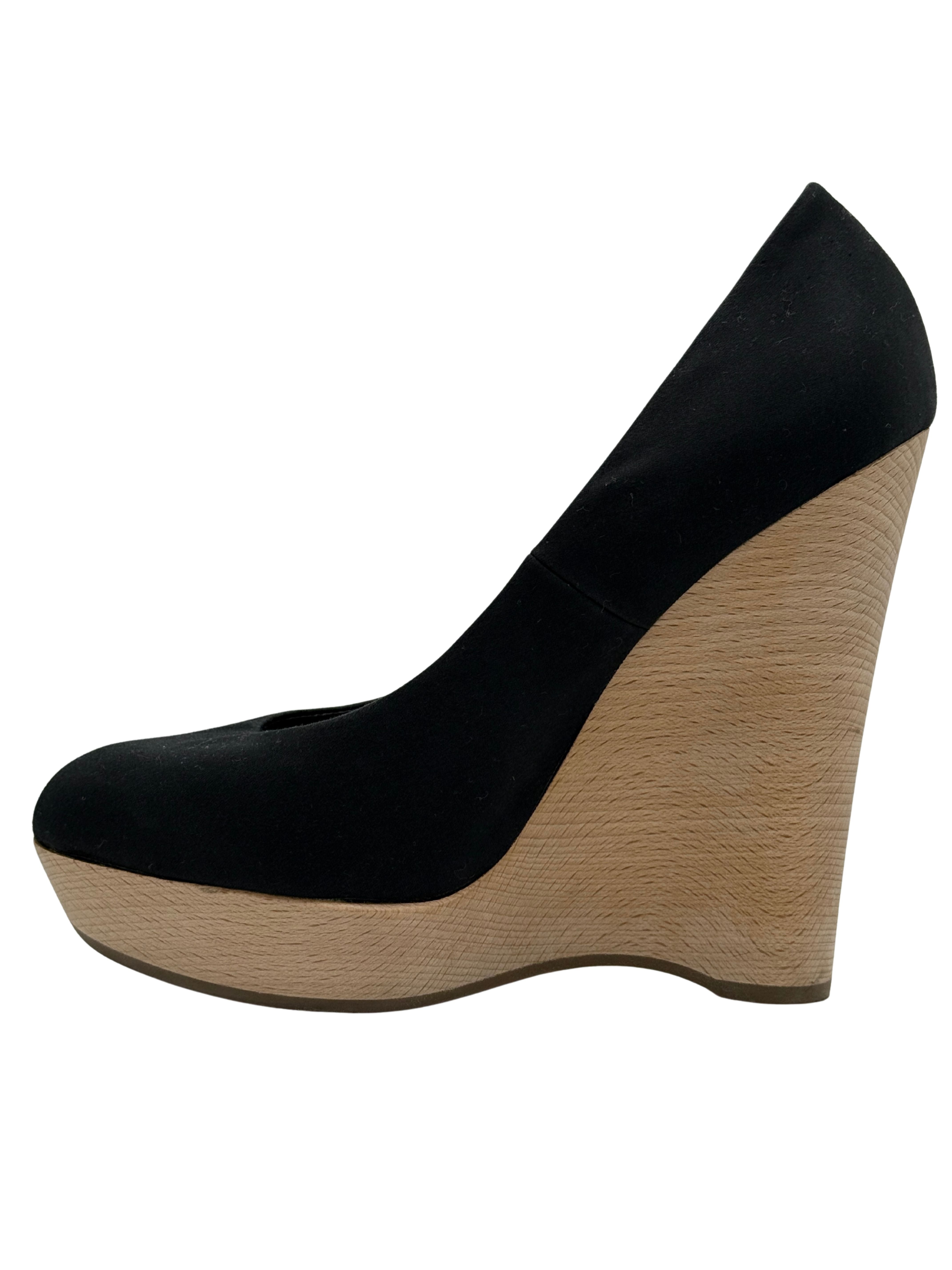 Yves Saint Laurent Maryna Wedge Pump - Black (Unused)