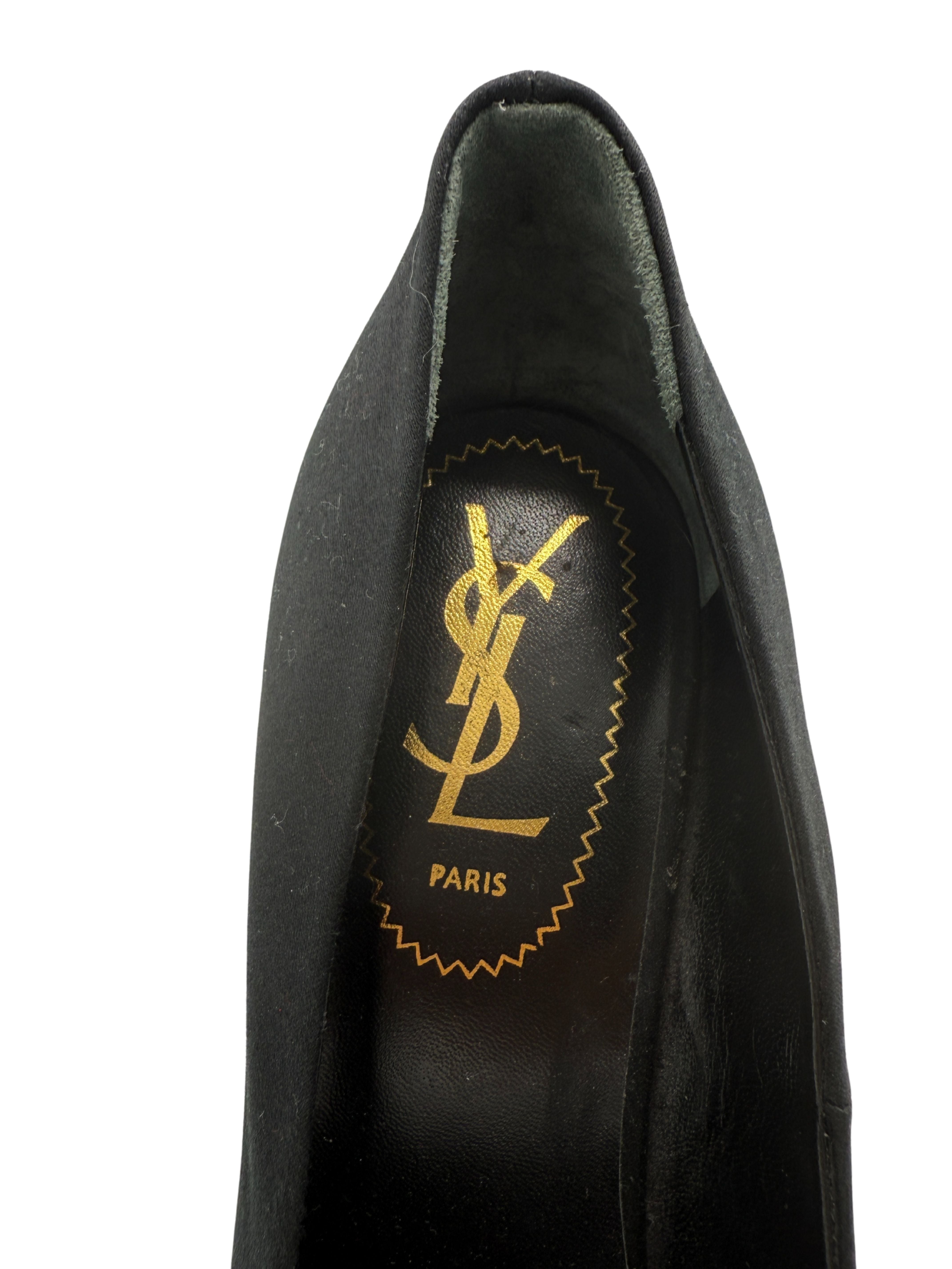 Yves Saint Laurent Maryna Wedge Pump - Black (Unused)