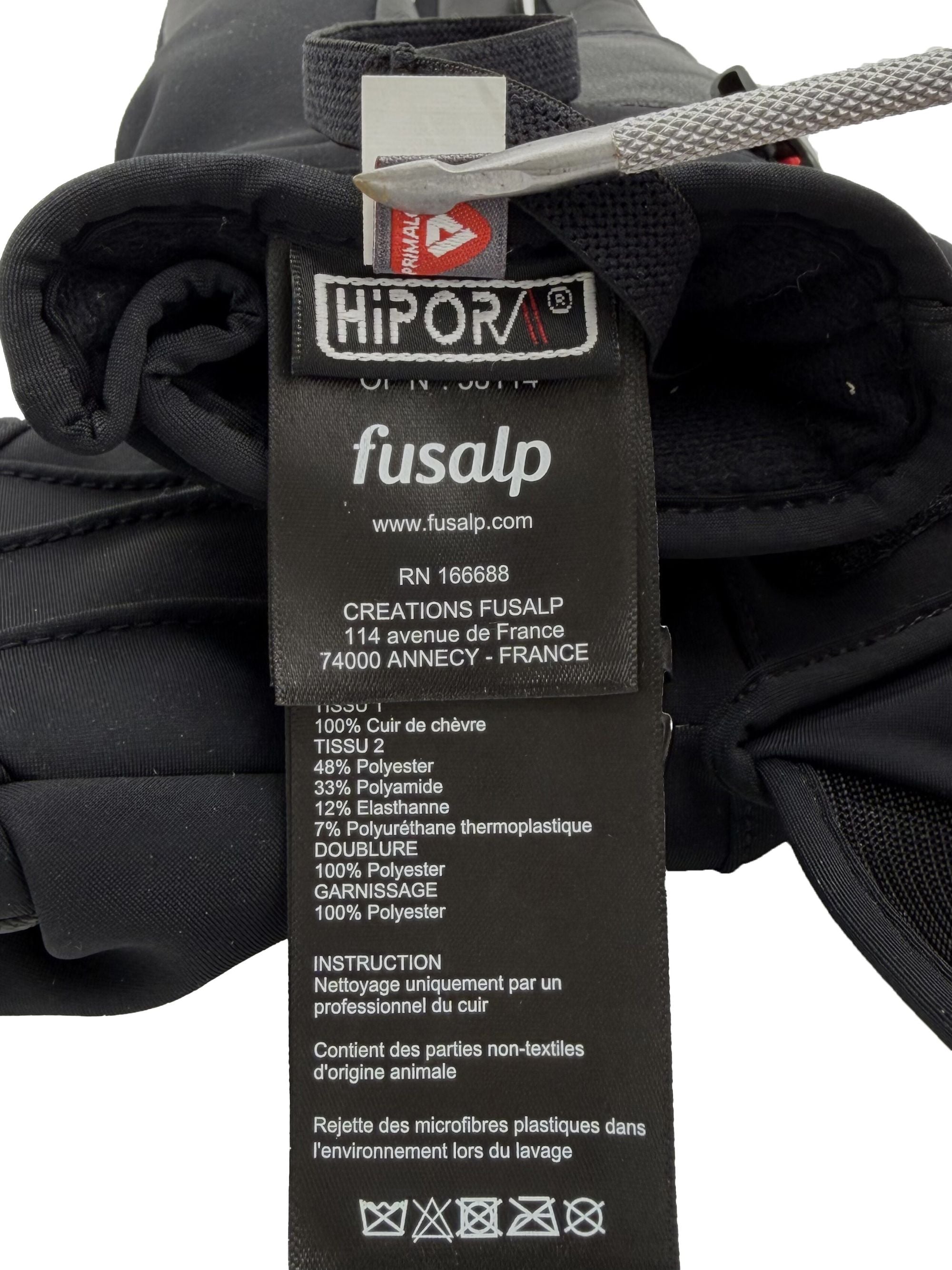 Fusalp Glacier M Ski Gloves - Black Fusalp