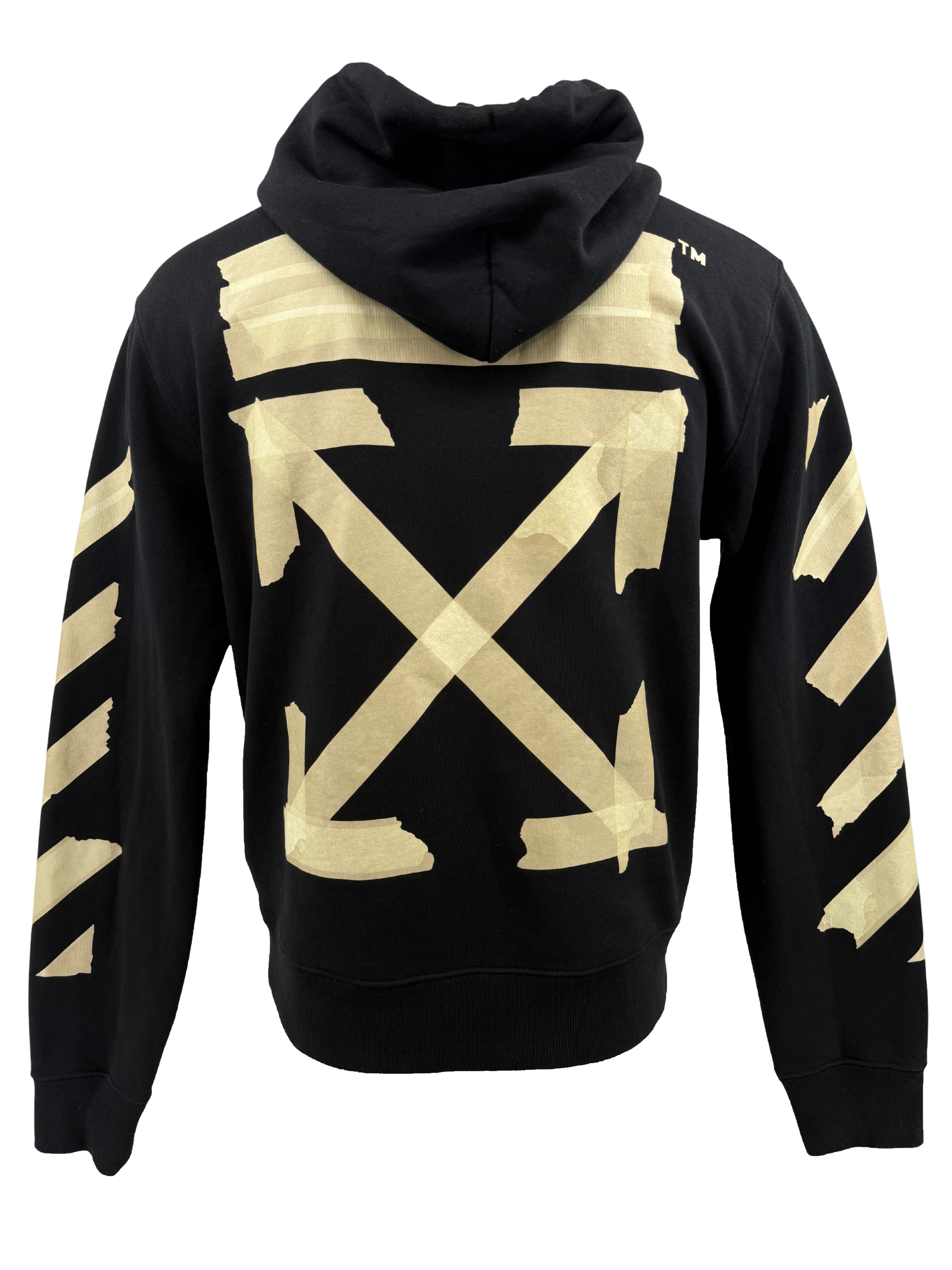 Off-White Tape Arrows Hoodie - Black Off-White
