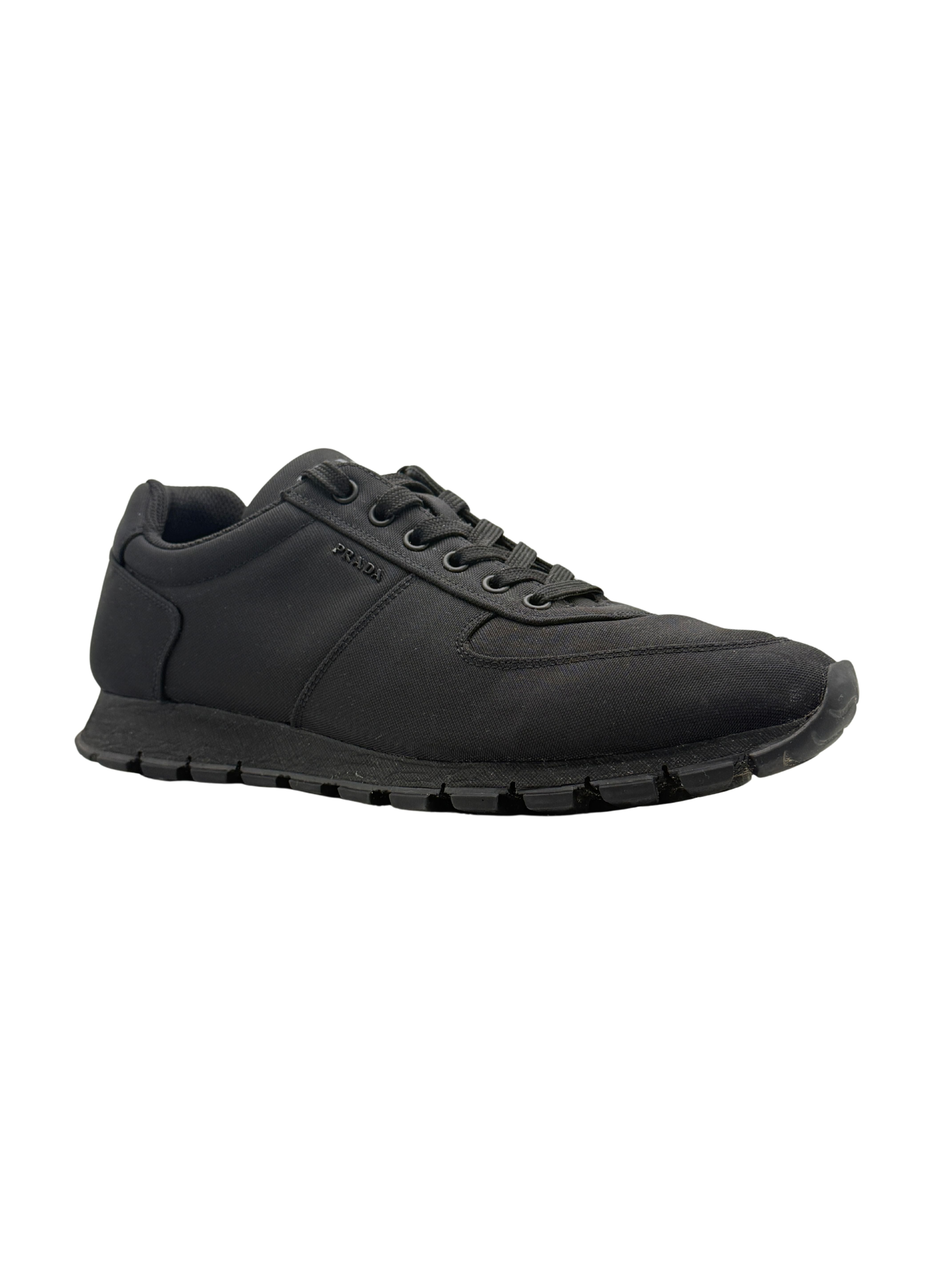 Prada Re-Nylon Low Top Trainers - Black Prada