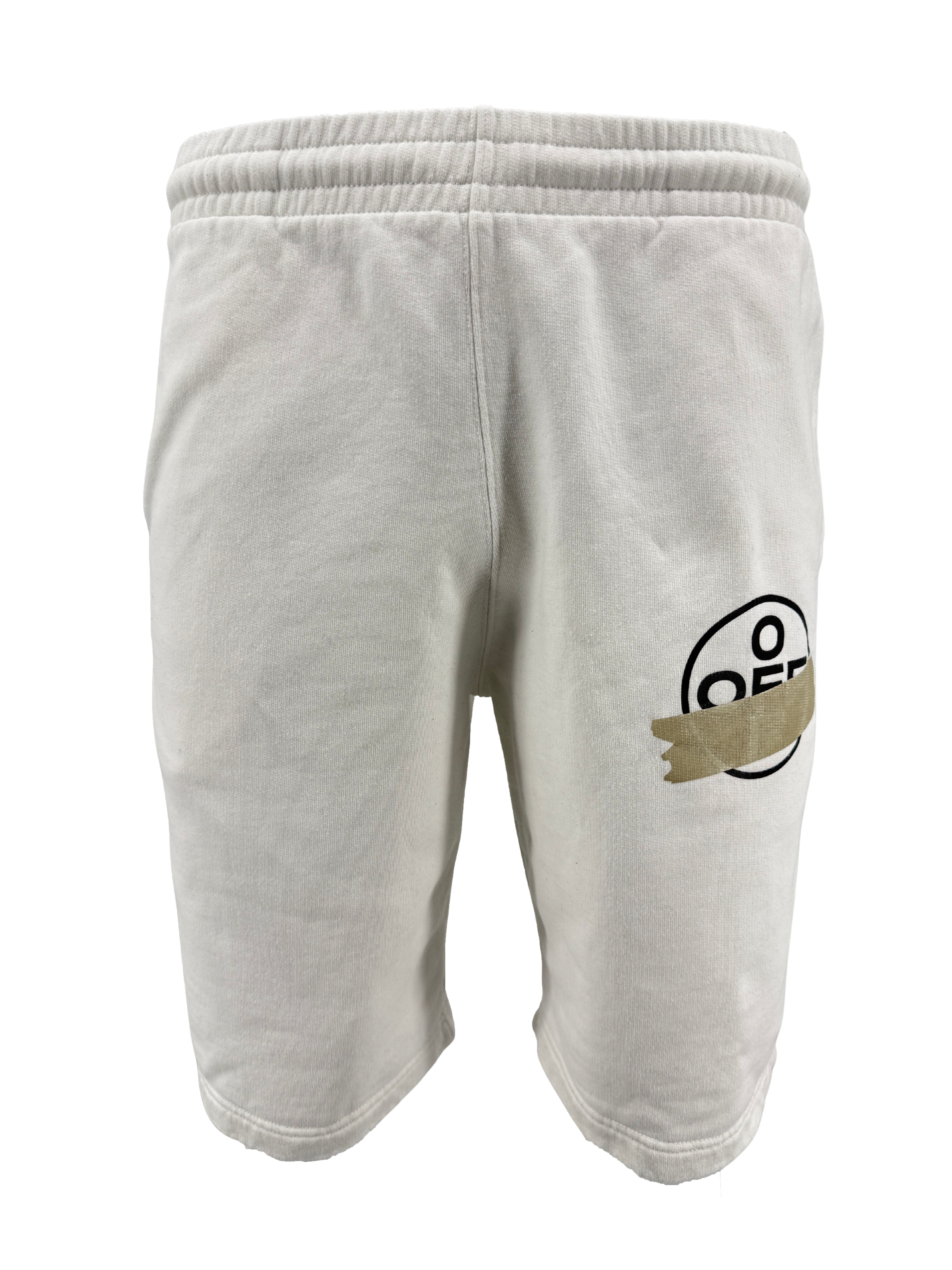 Off-White Tape Arrow Shorts - White Off-White