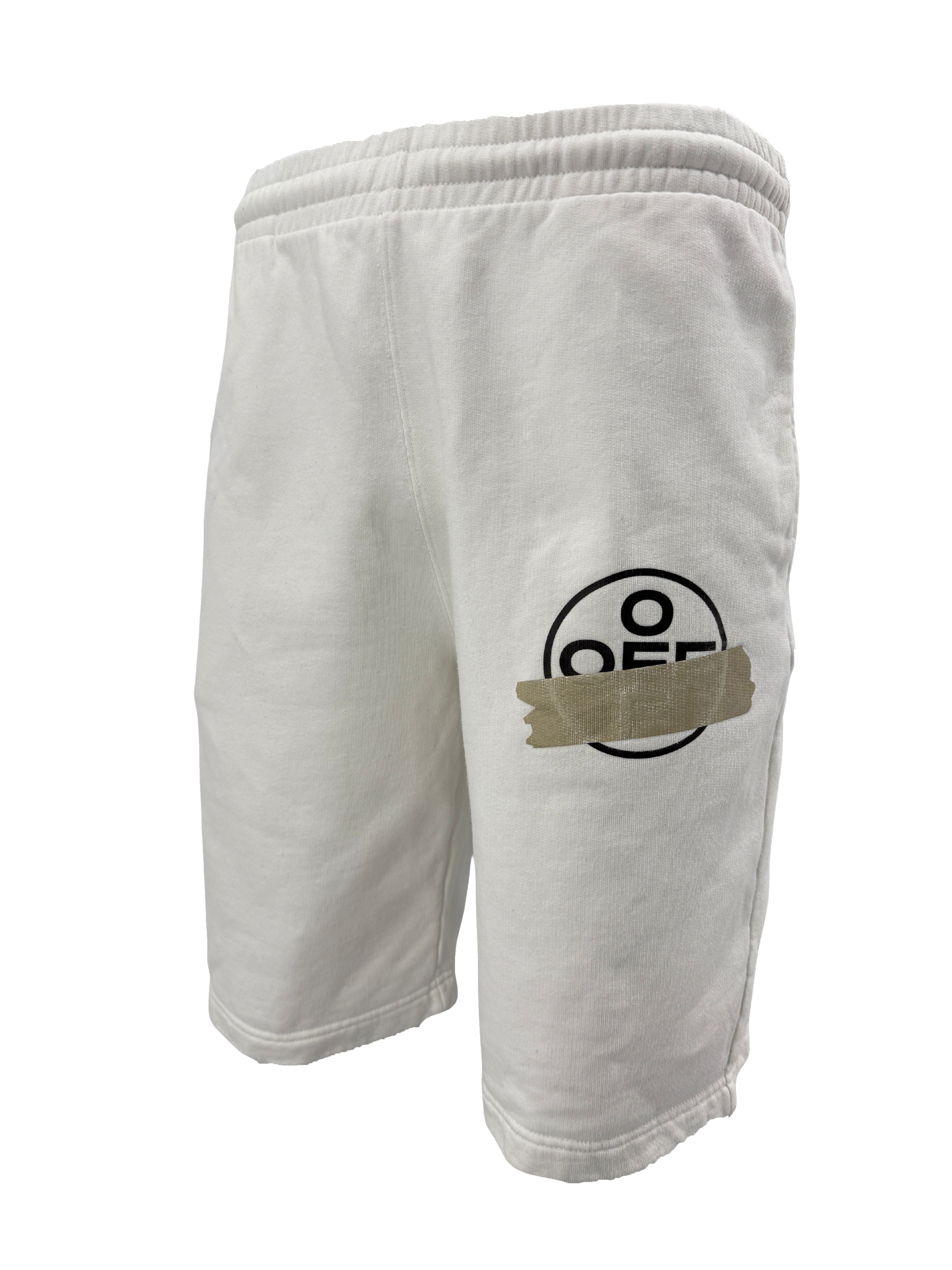 Off-White Tape Arrow Shorts - White Off-White