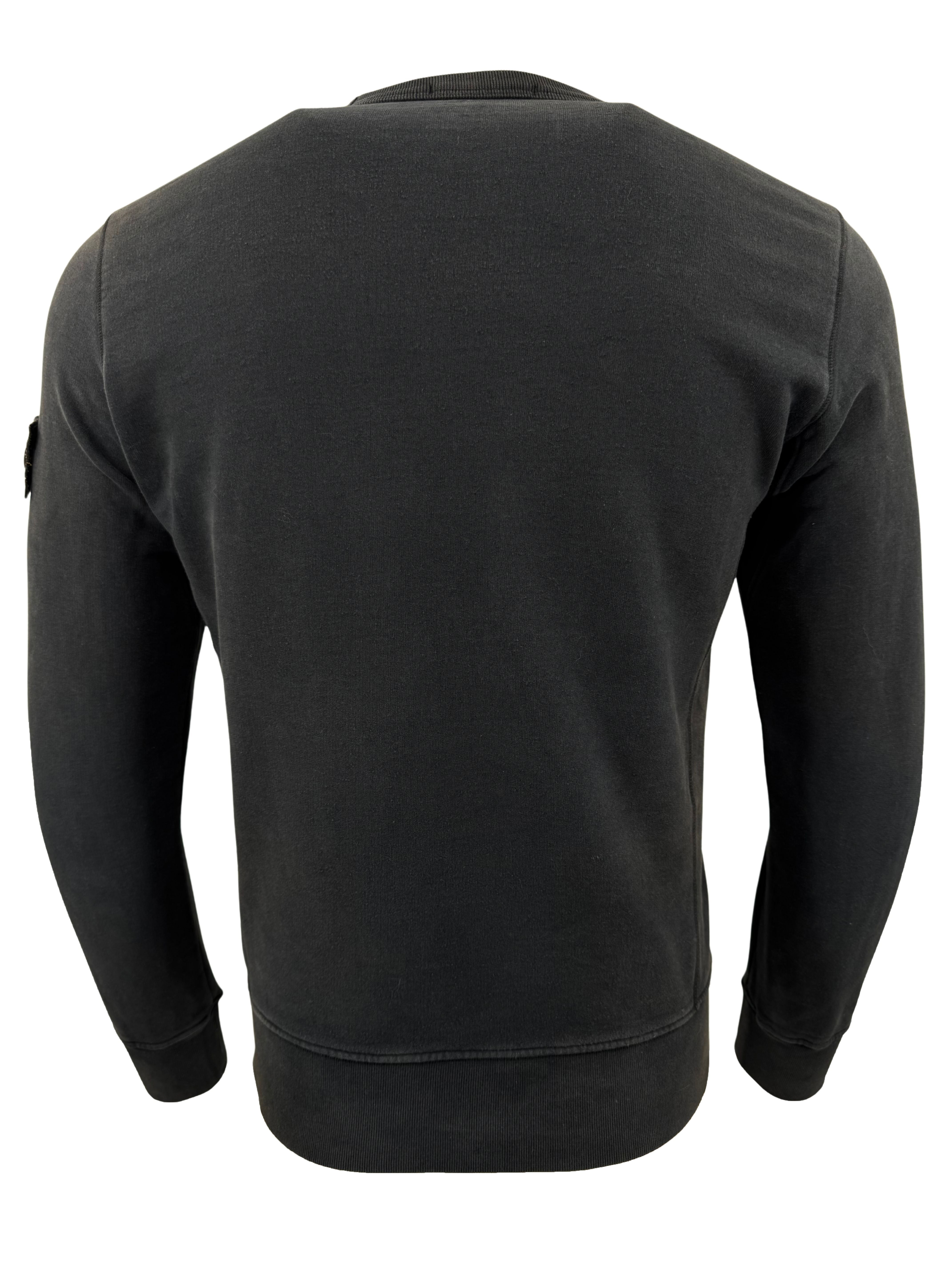 Stone Island Badge Sweatshirt - Black Stone Island