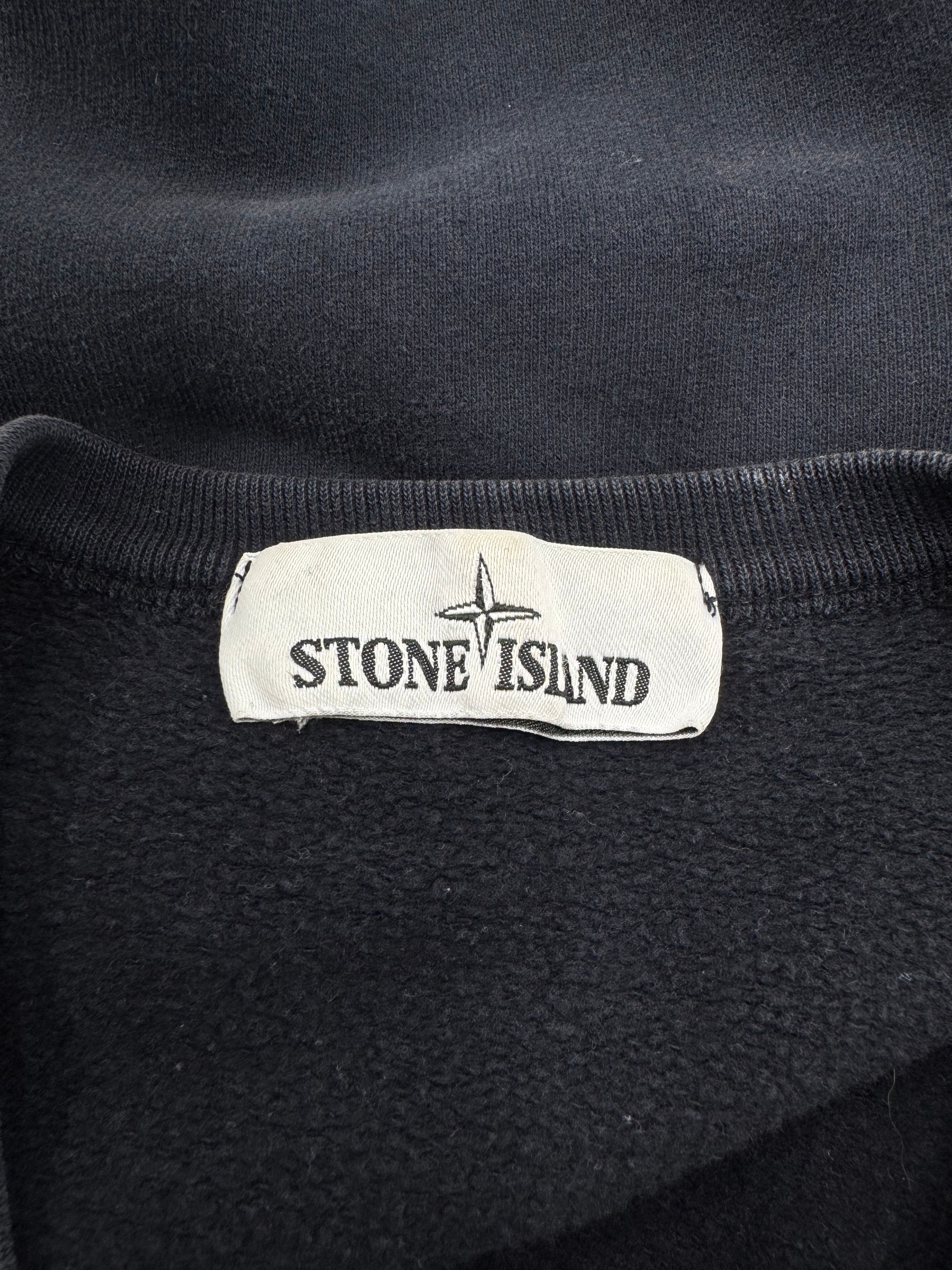 Stone Island Badge Sweatshirt - Black Stone Island
