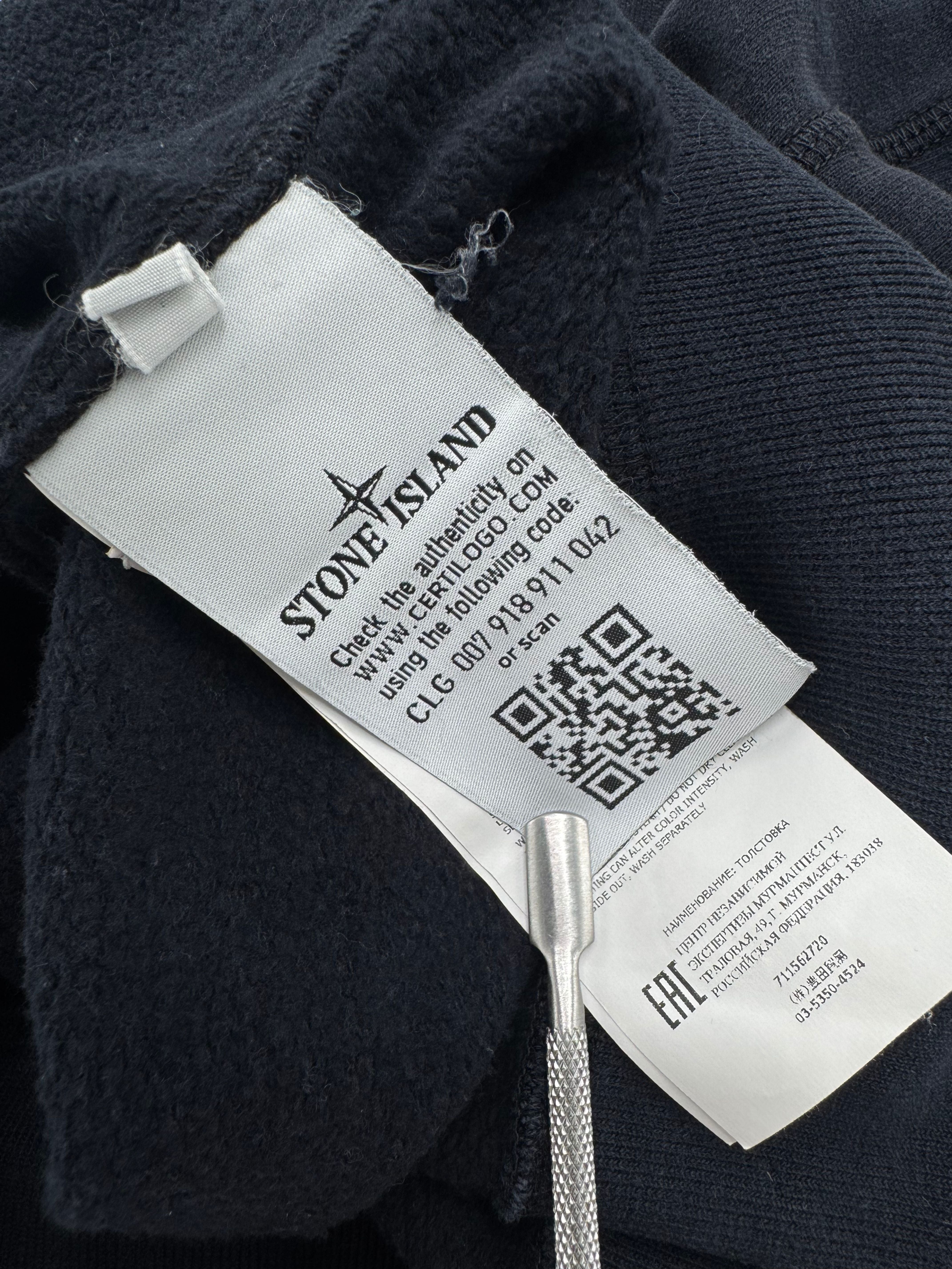 Stone Island Badge Sweatshirt - Black Stone Island