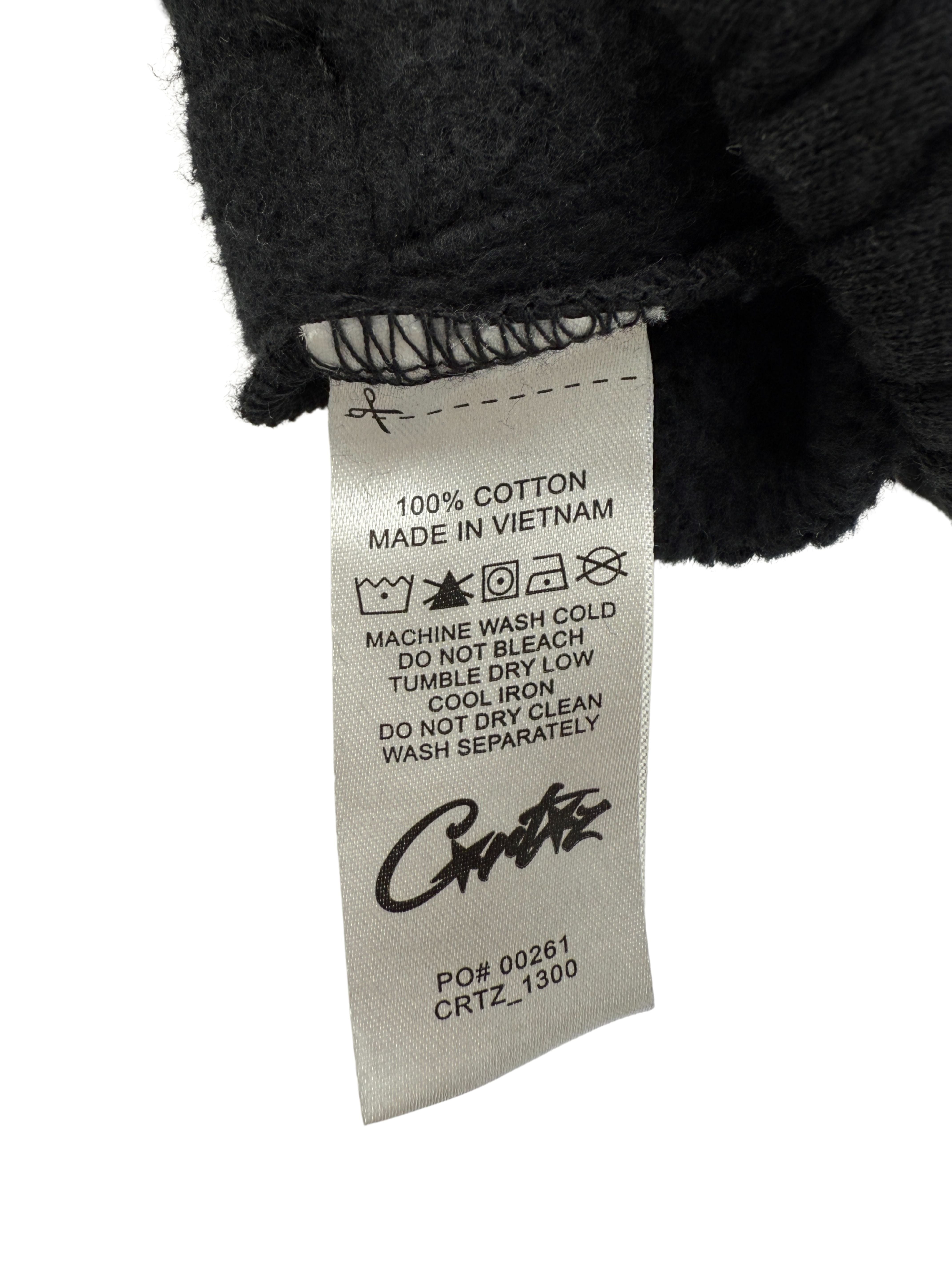 Corteiz Arch Logo Straight Leg Joggers - Black