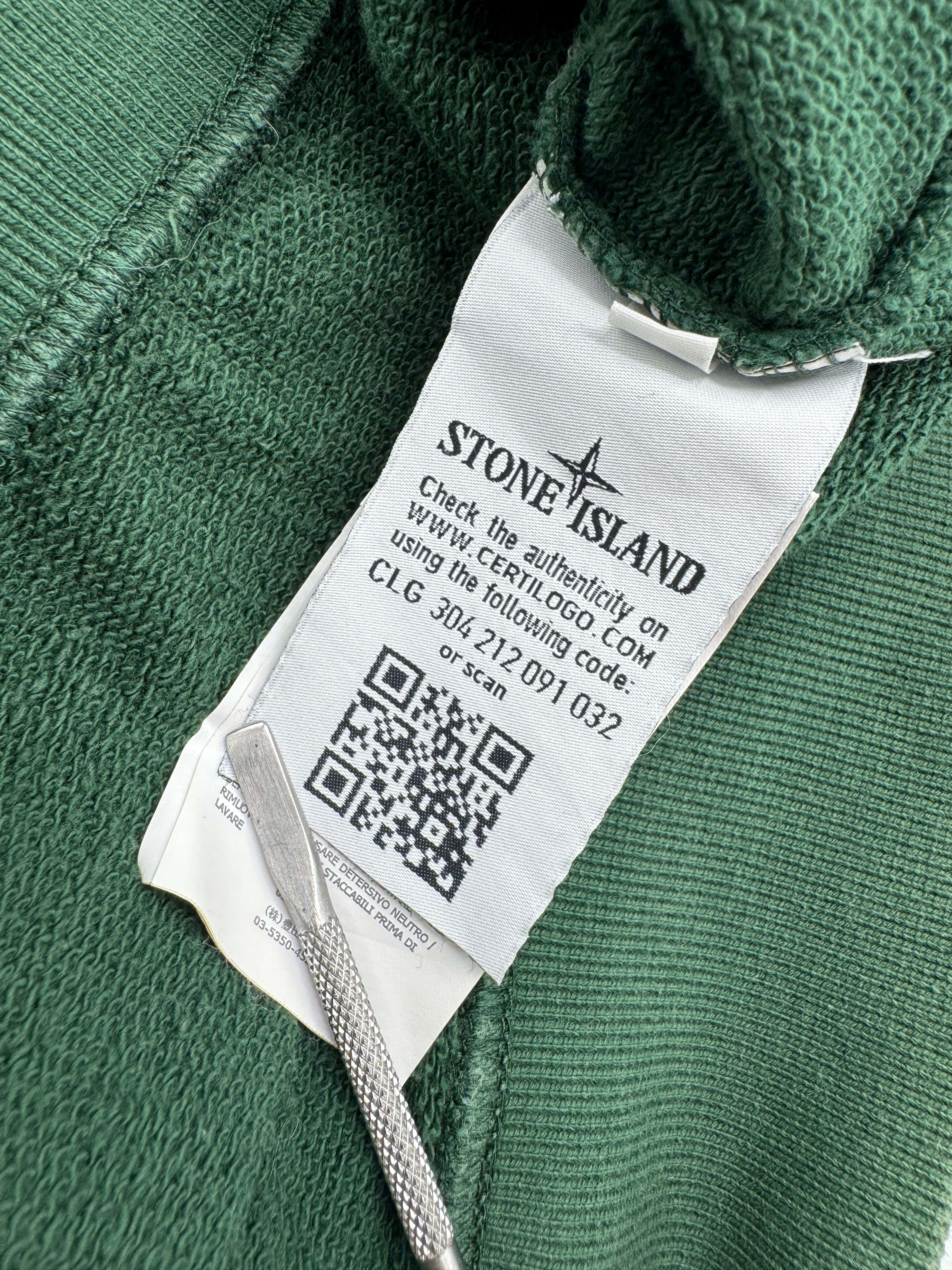 Stone Island Badge Sweatshirt - Green Stone Island