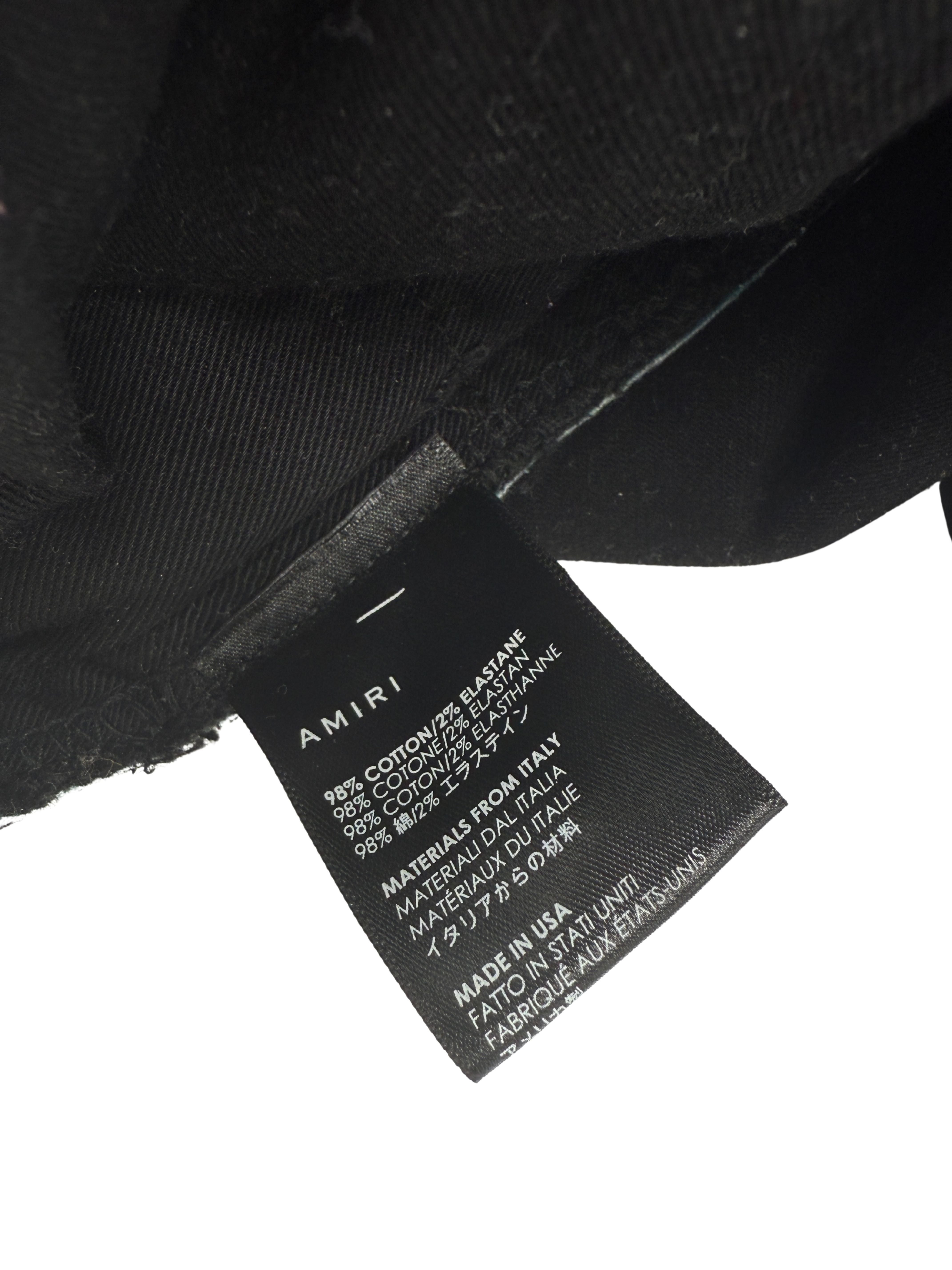 Amiri Watercolour Half Track Jeans - Black Amiri