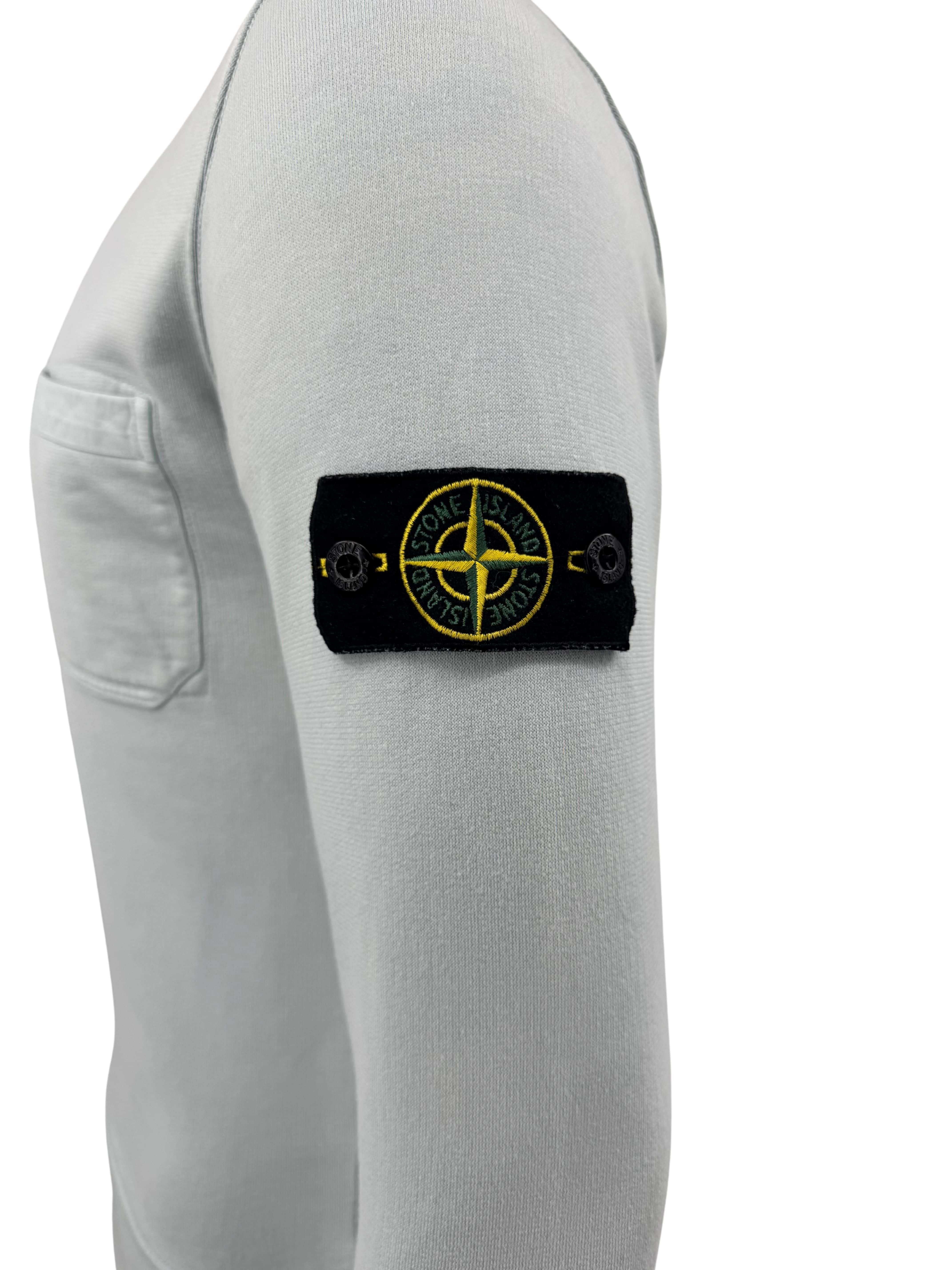 Stone Island Badge Sweatshirt - Blue Stone Island