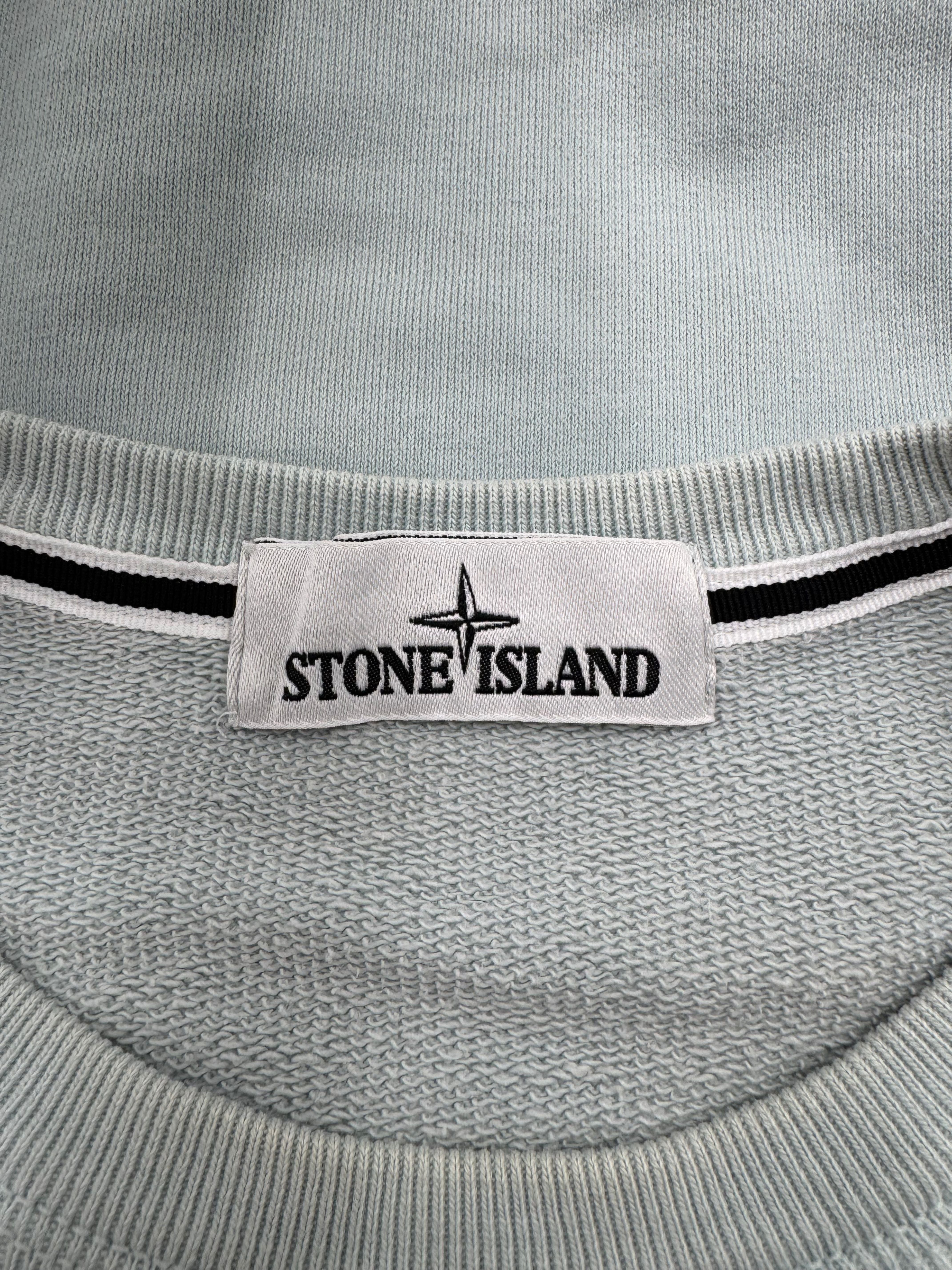Stone Island Badge Sweatshirt - Blue Stone Island