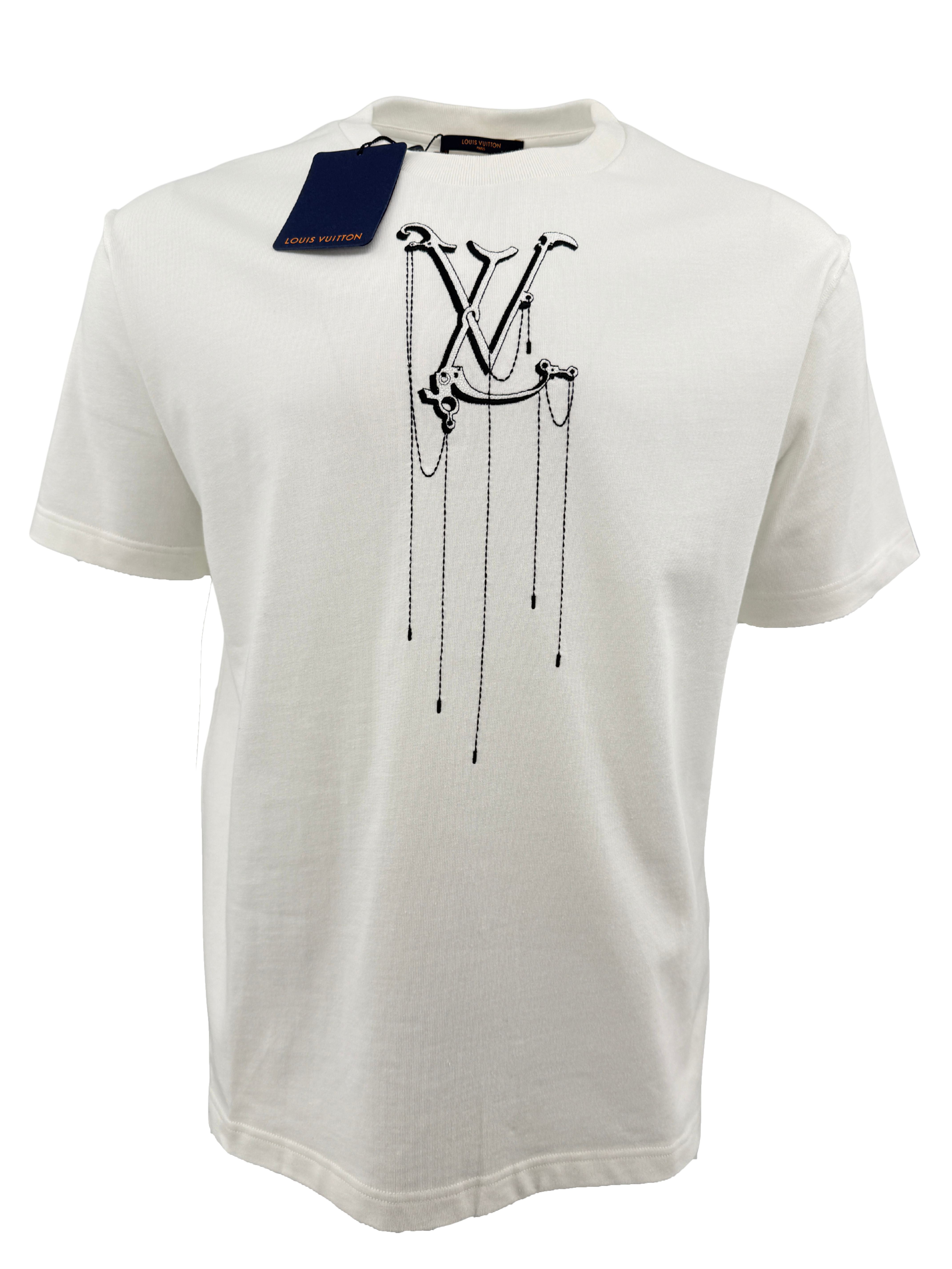 Louis Vuitton Embroidered T-Shirt - White Louis Vuitton