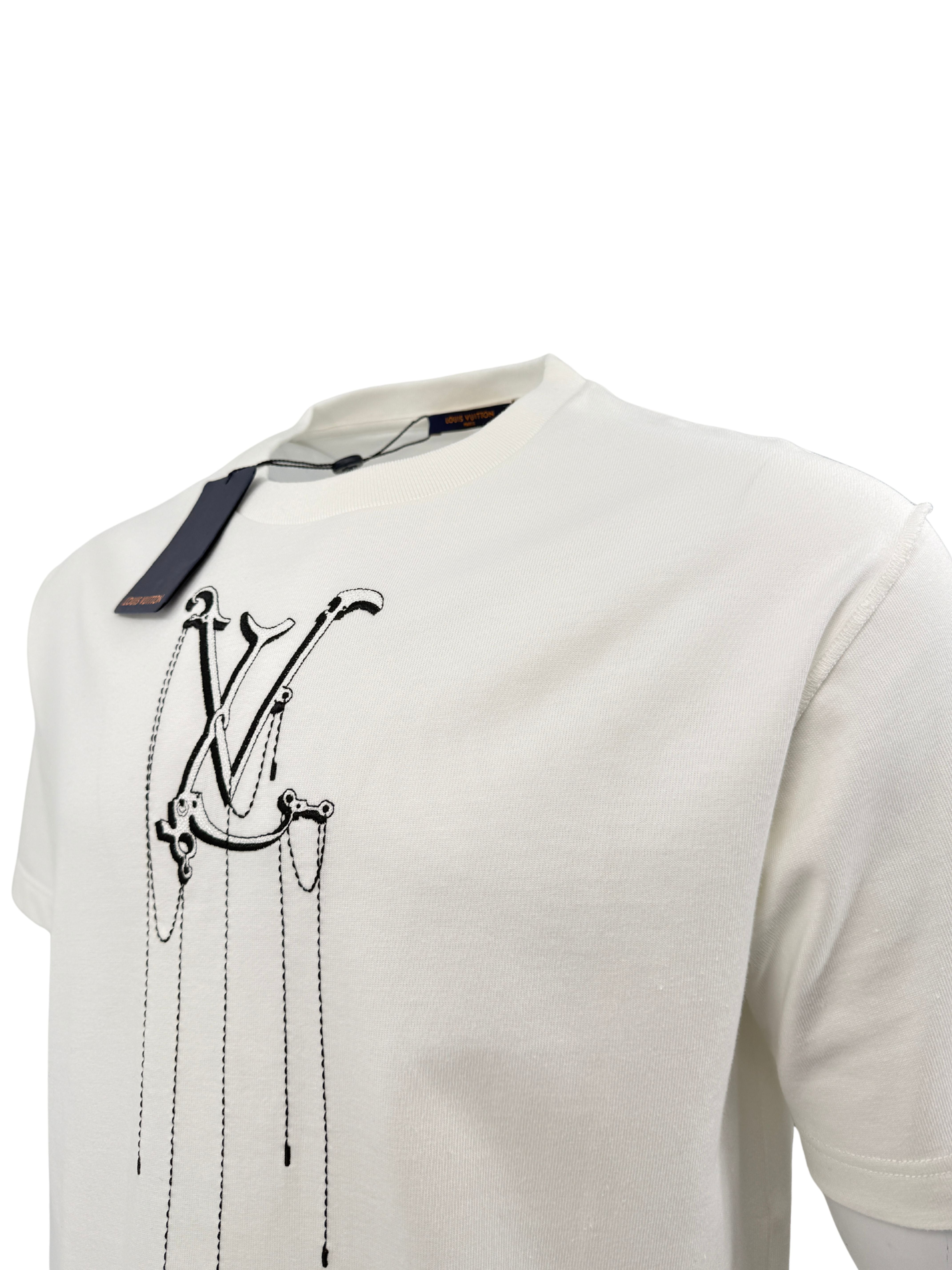 Louis Vuitton Embroidered T-Shirt - White Louis Vuitton