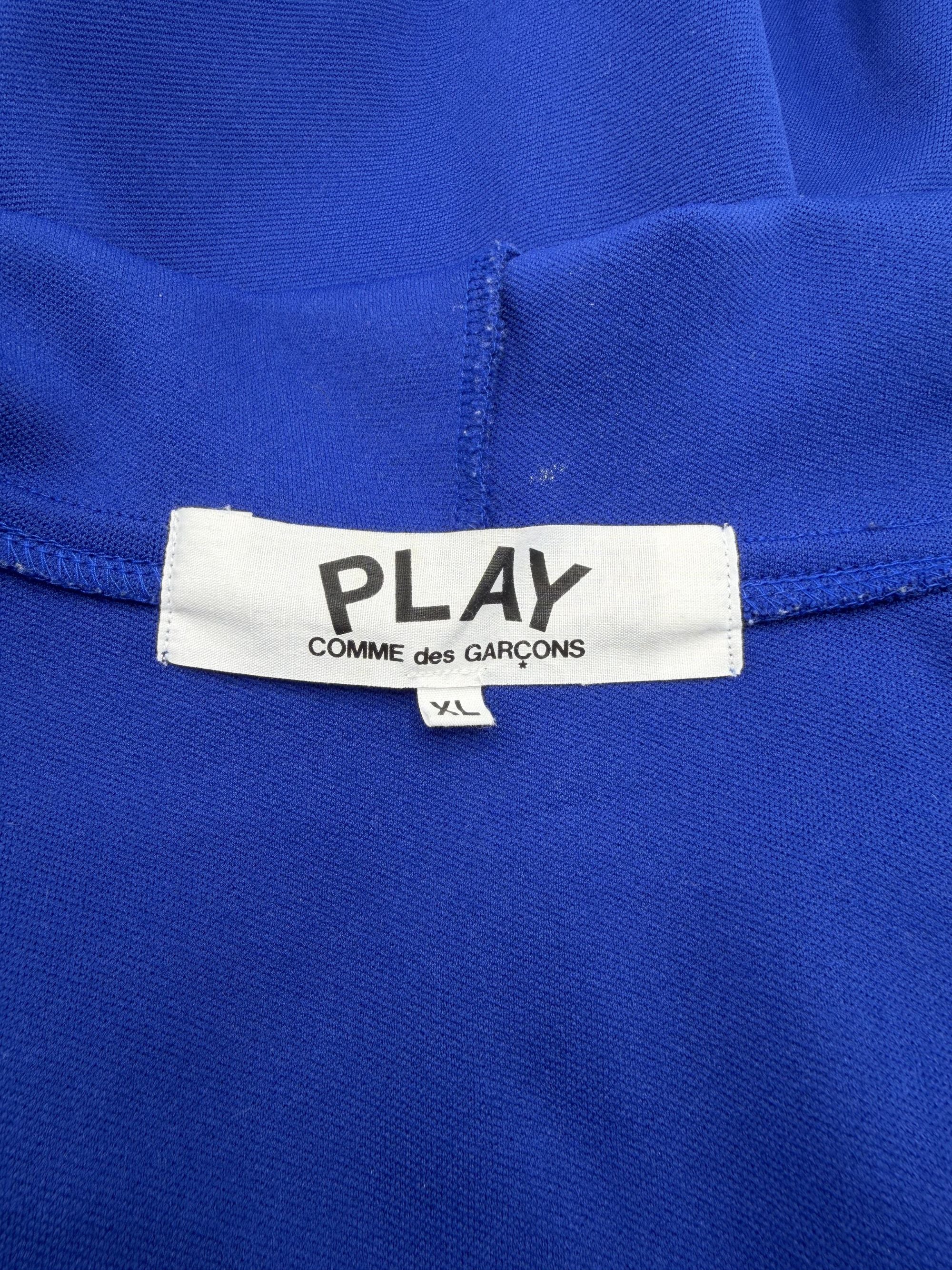 Comme Des Garçons Black Heart Hooded Sweatshirt - Blue Comme Des Garçons
