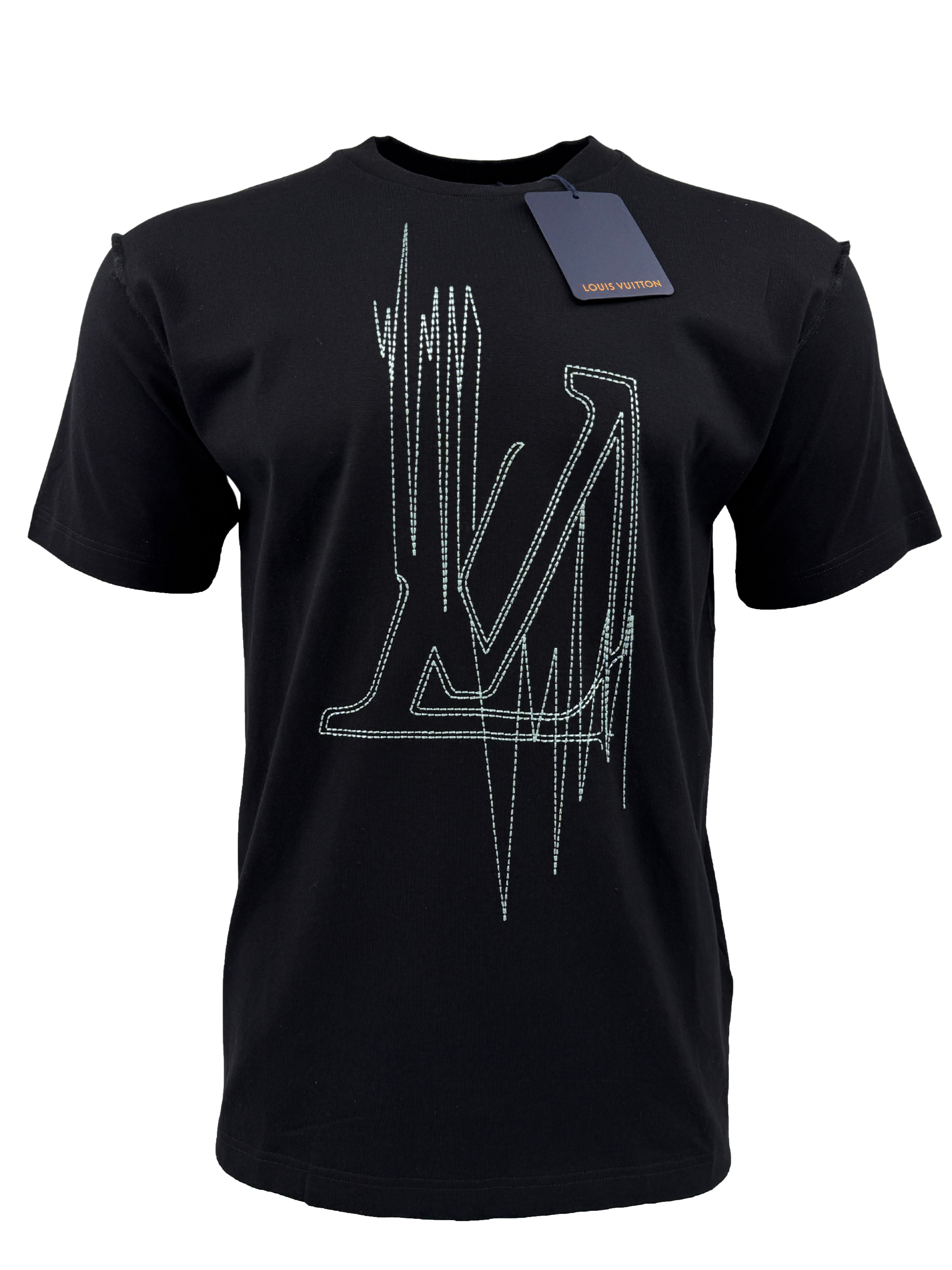 Louis Vuitton Frequency Embroidered T-Shirt - Black (Unused) Louis Vuitton