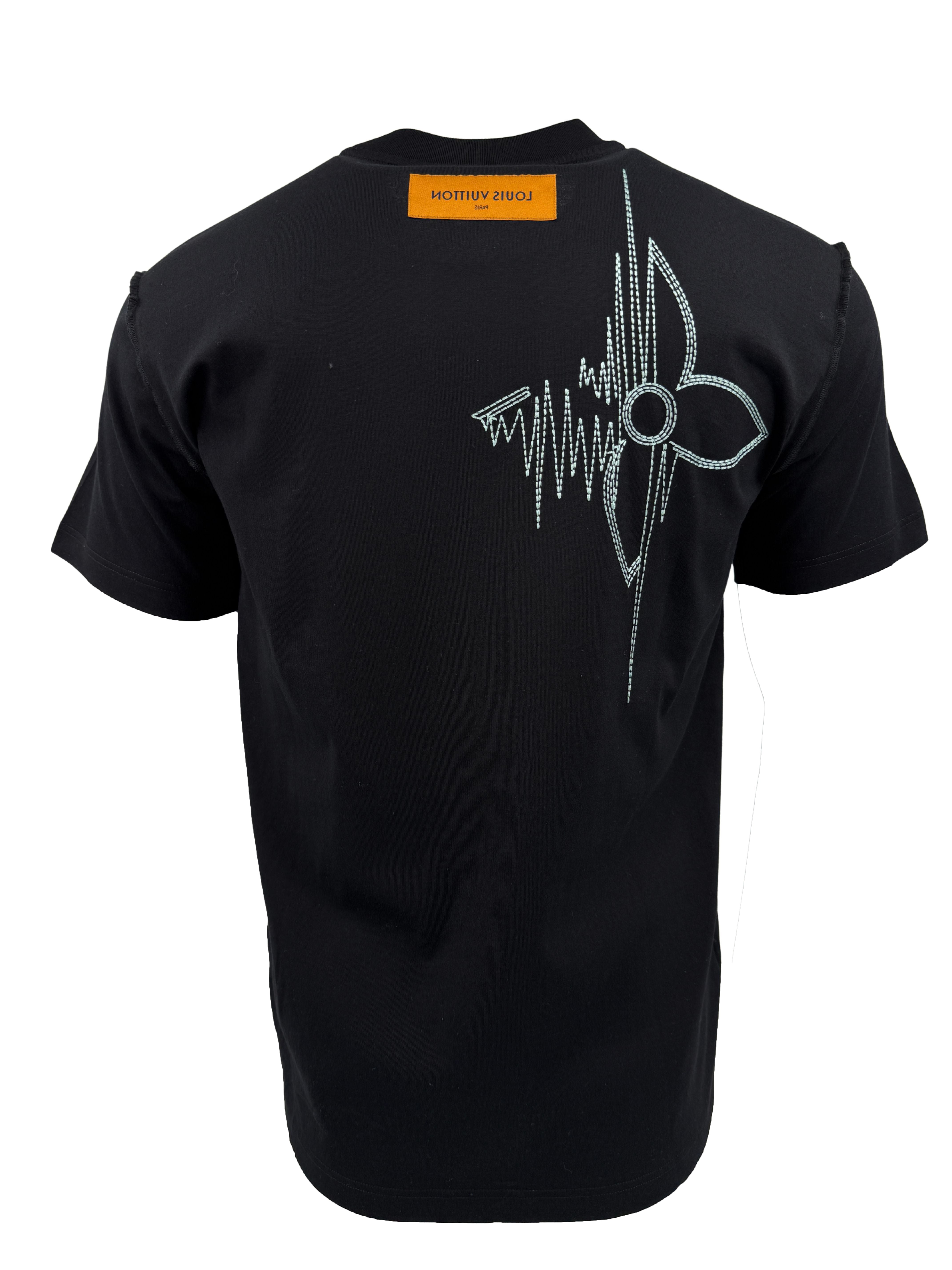 Louis Vuitton Frequency Embroidered T-Shirt - Black (Unused) Louis Vuitton
