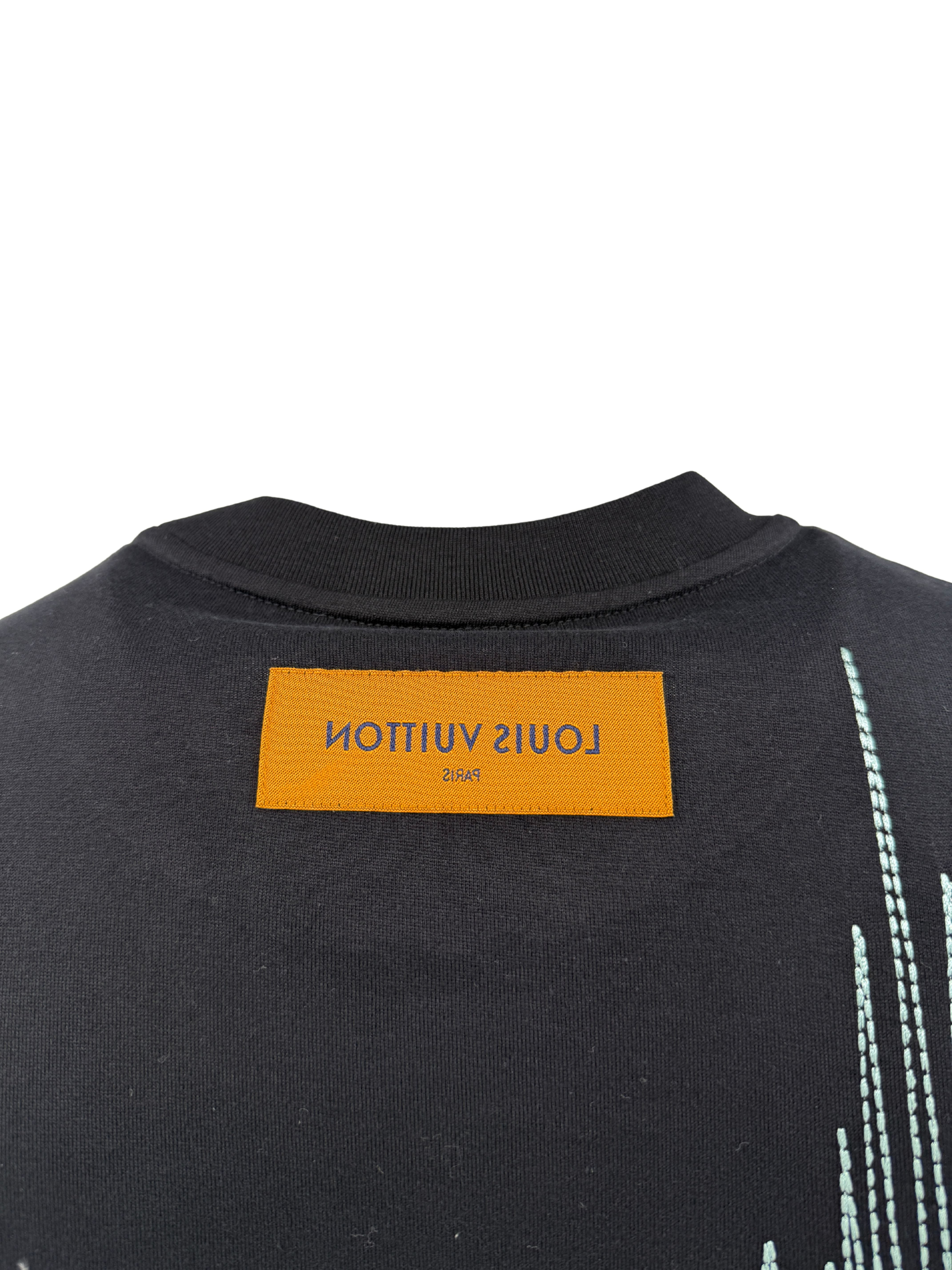 Louis Vuitton Frequency Embroidered T-Shirt - Black (Unused) Louis Vuitton