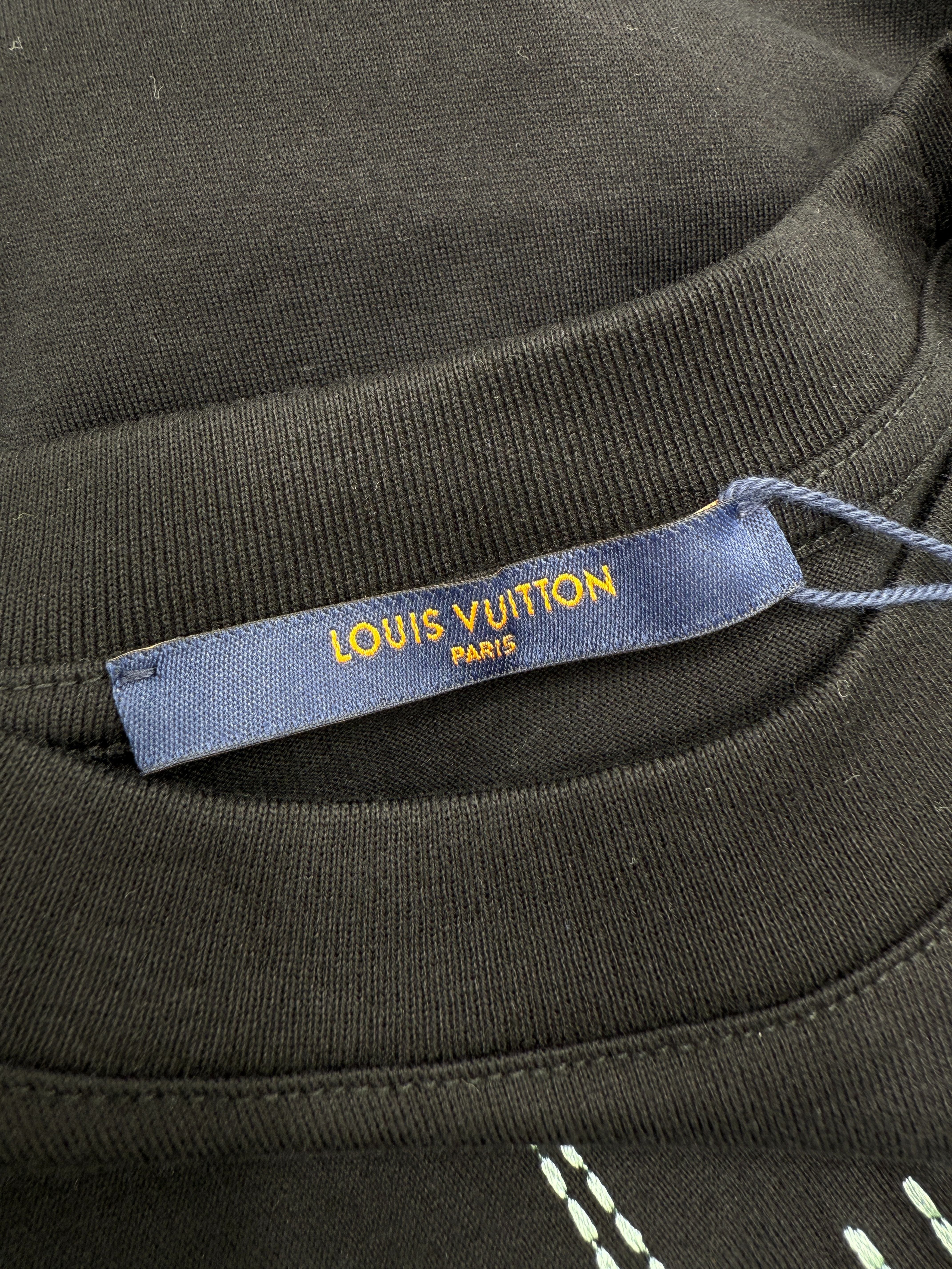 Louis Vuitton Frequency Embroidered T-Shirt - Black (Unused) Louis Vuitton