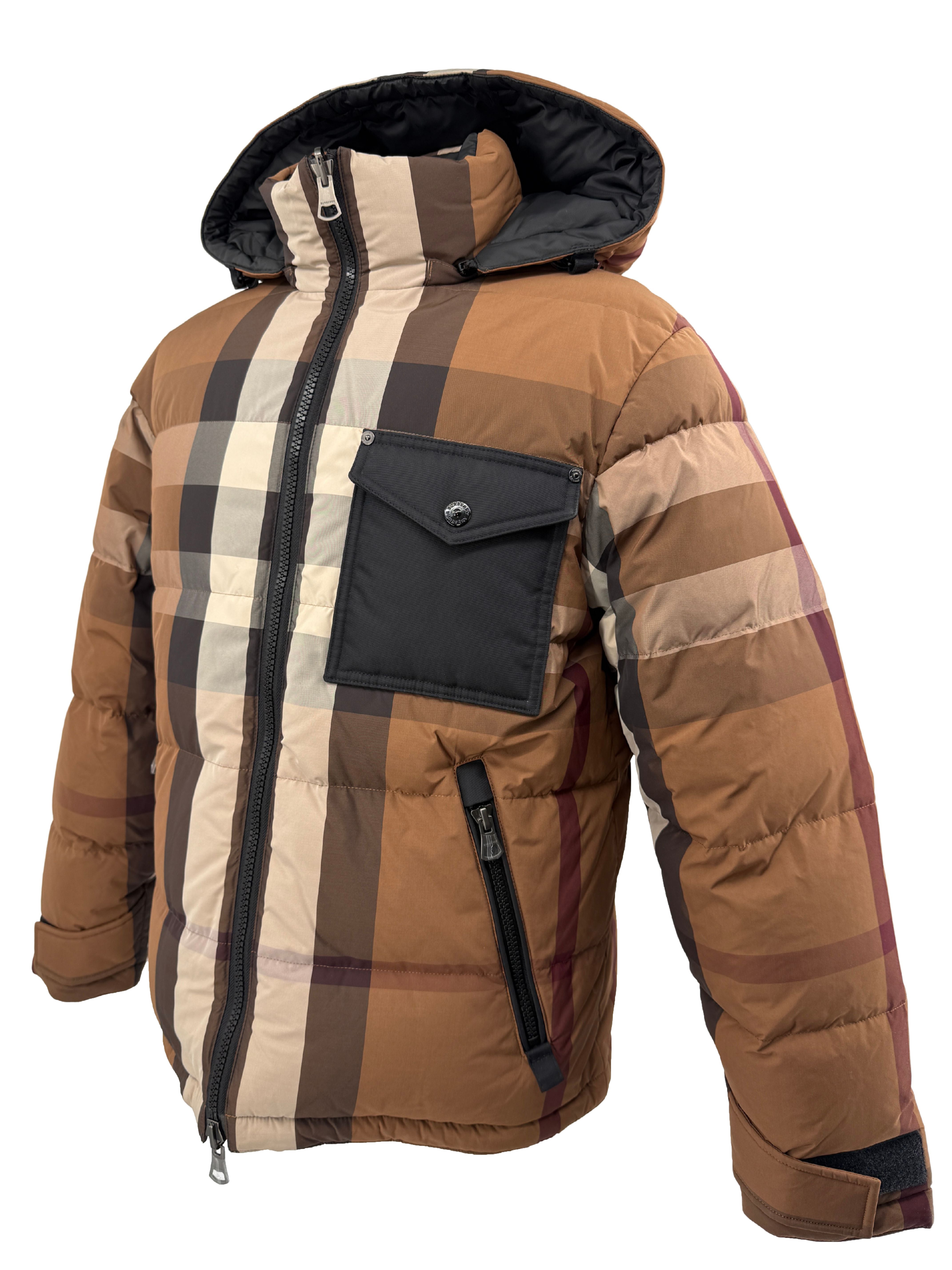 Burberry Reversible Check Down Jacket - Beige