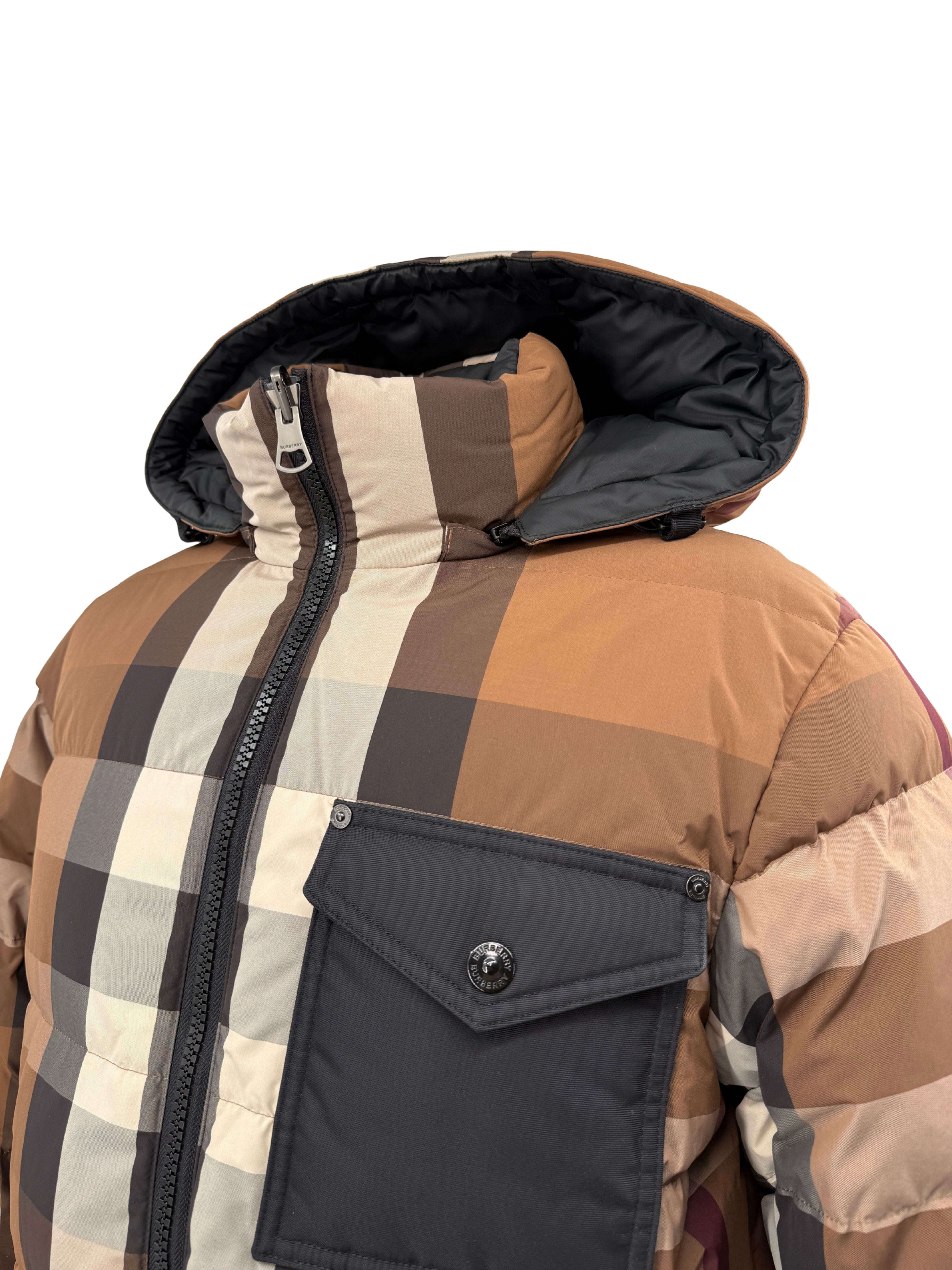 Burberry Reversible Check Down Jacket - Beige