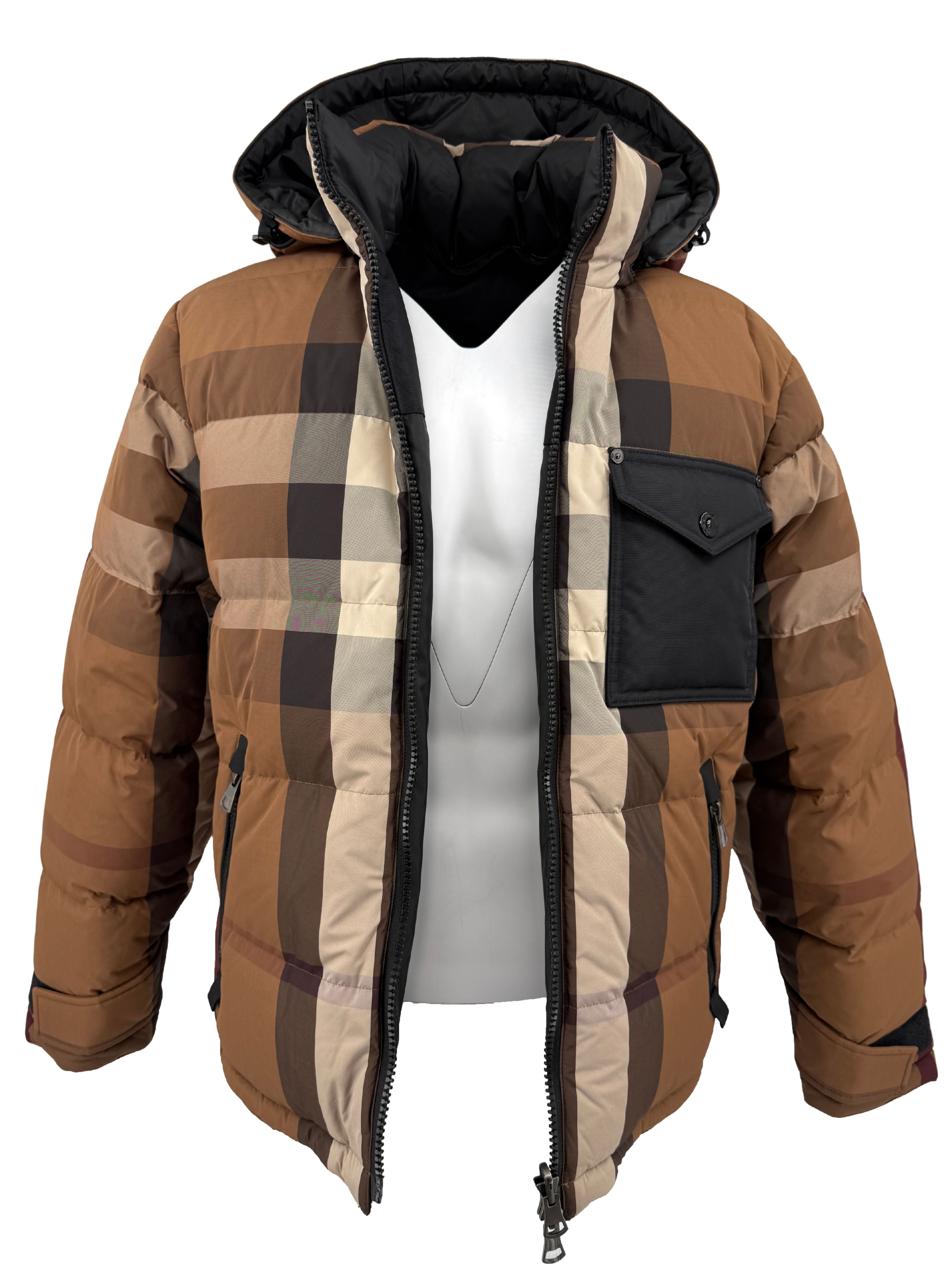 Burberry Reversible Check Down Jacket - Beige