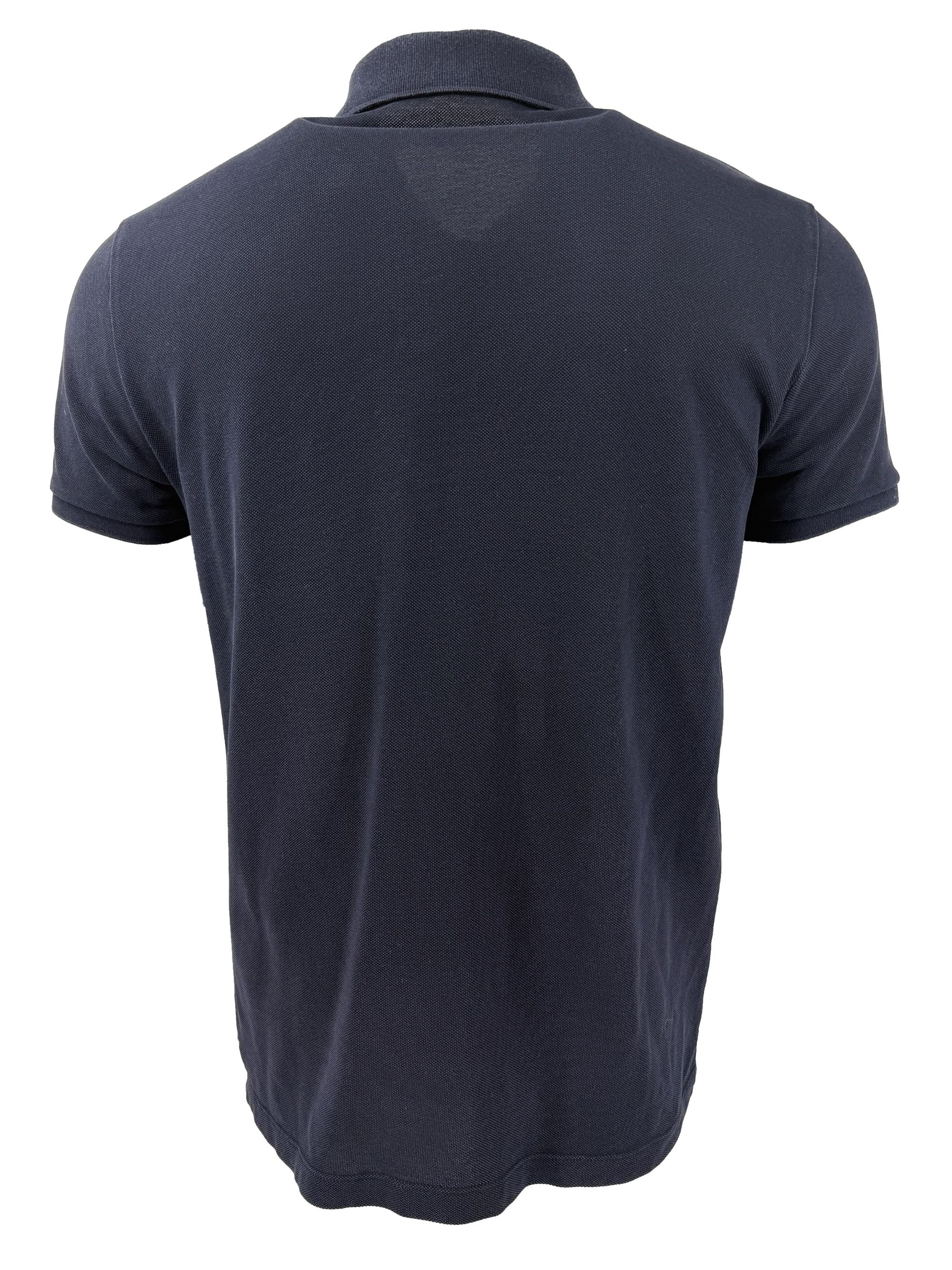 Moncler Stripe Collar Polo - Navy Moncler