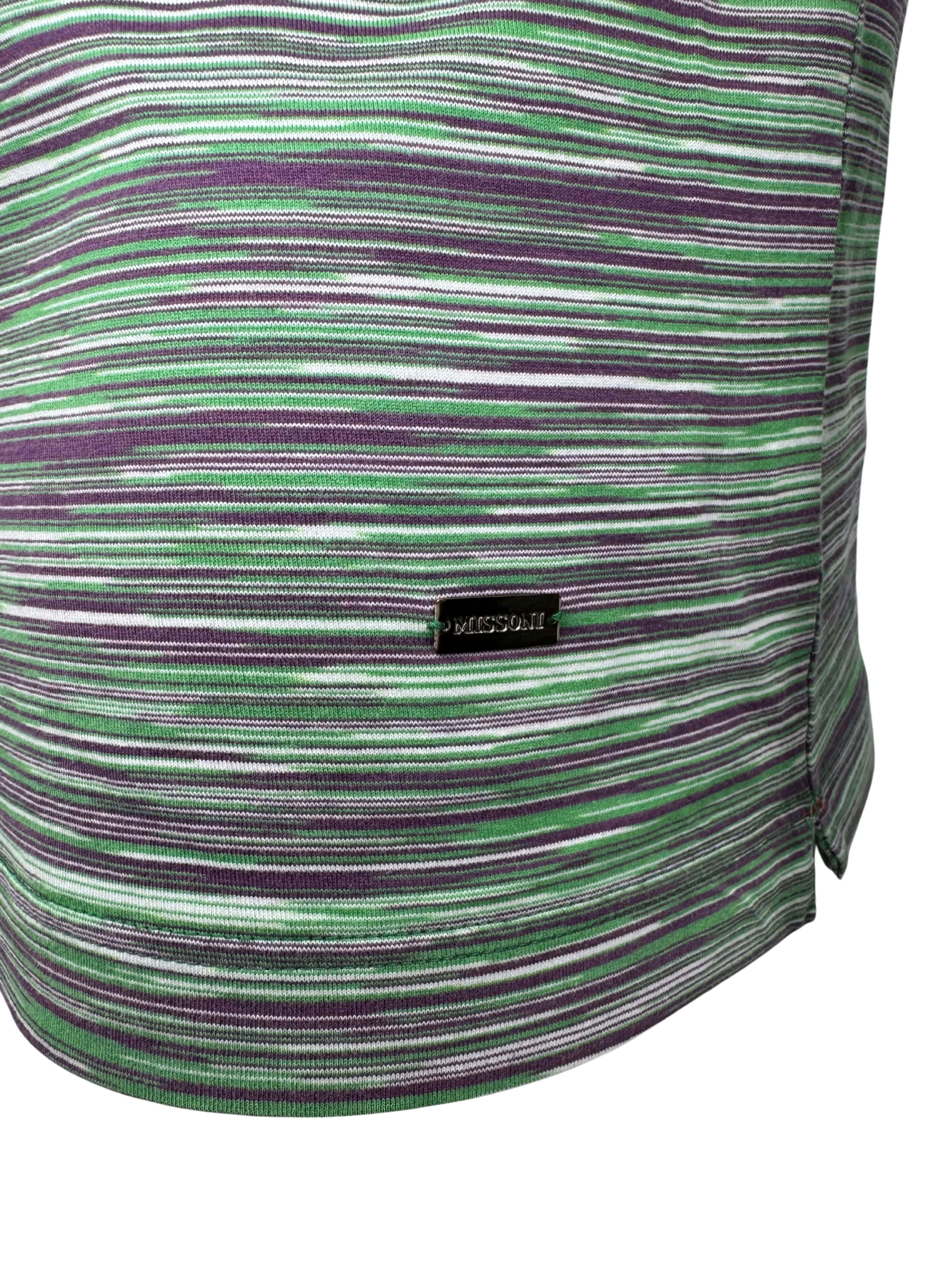 Missoni Pattern T-Shirt-Green/Purple Missoni