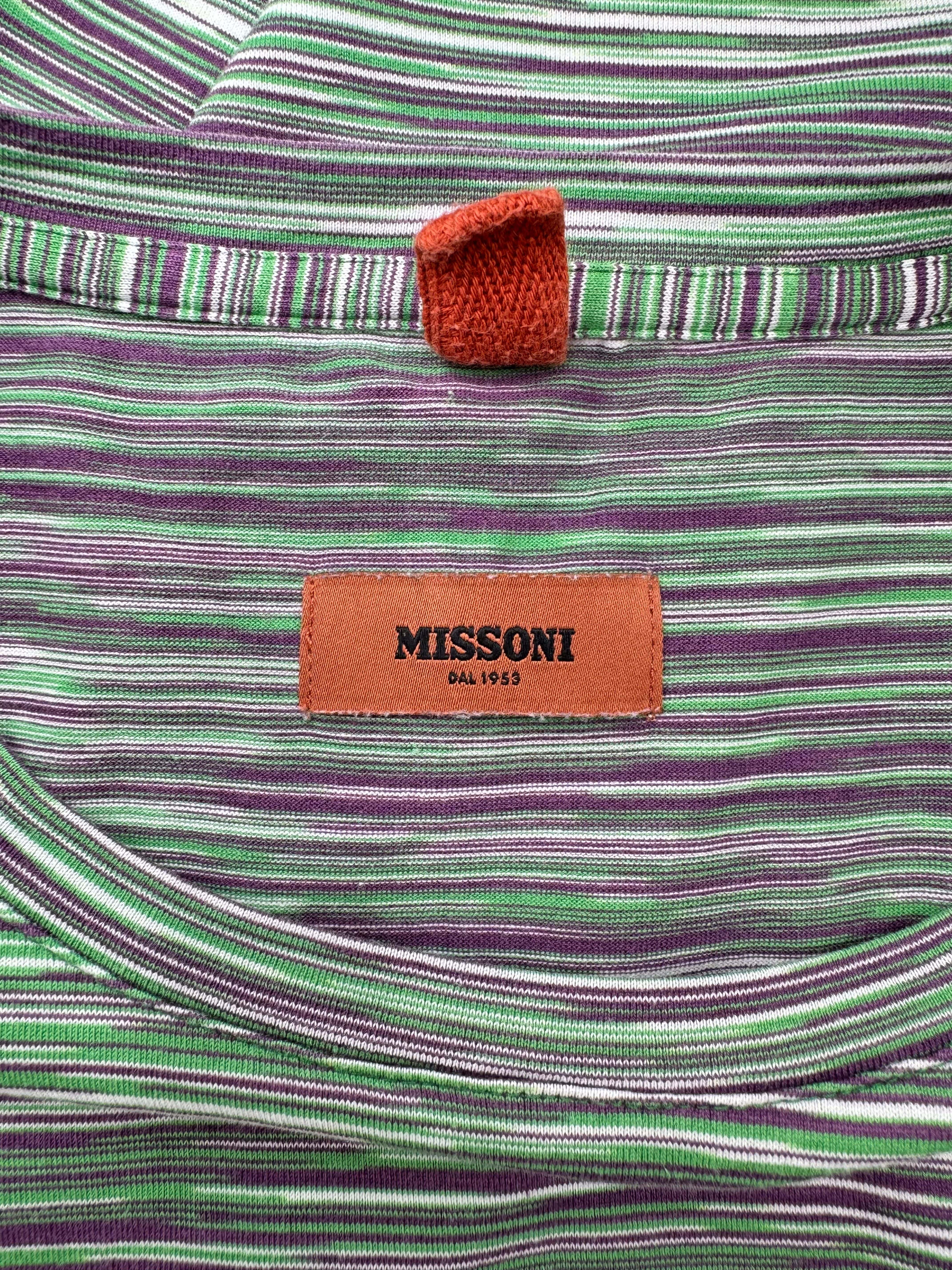 Missoni Pattern T-Shirt-Green/Purple Missoni