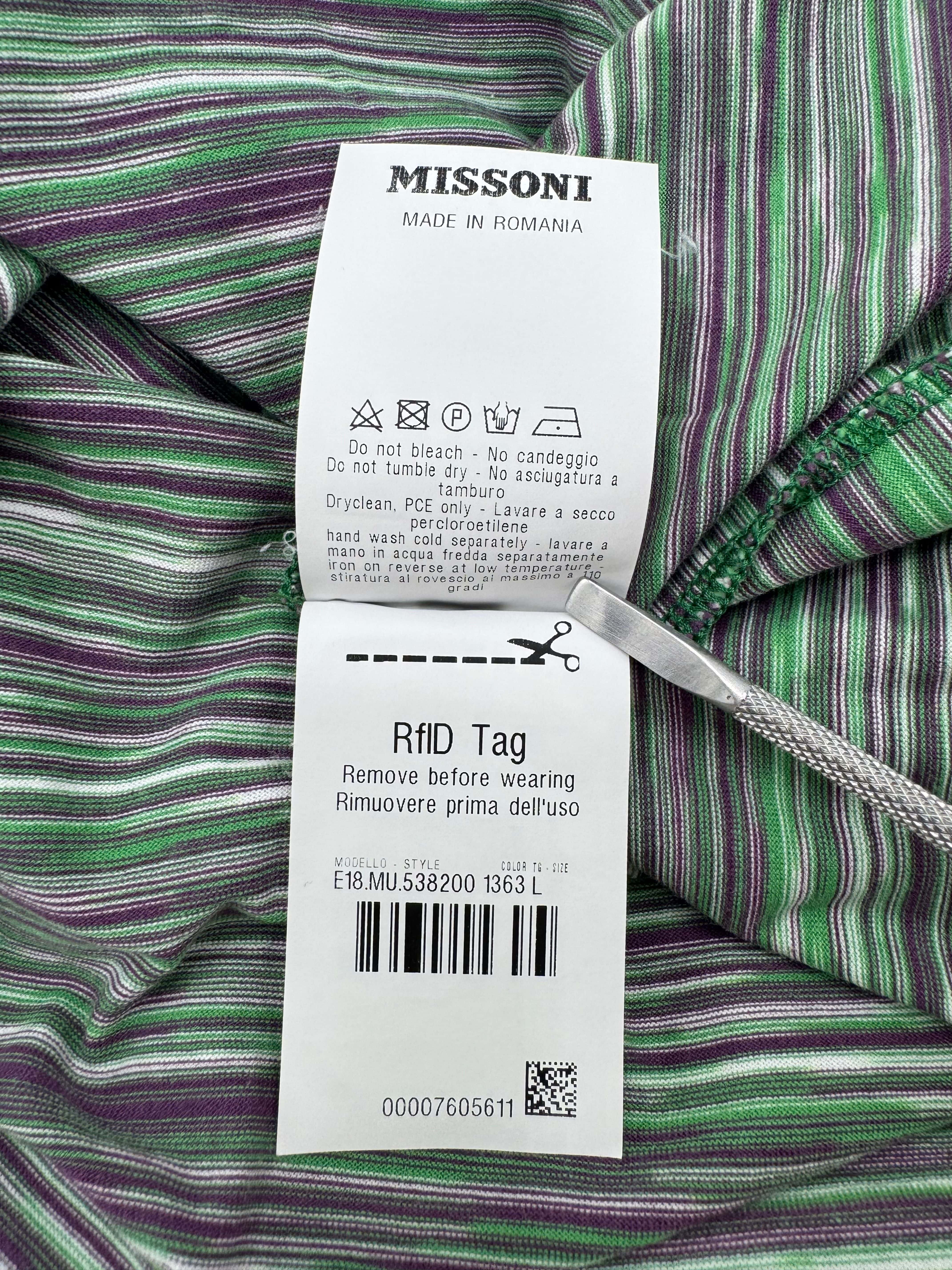 Missoni Pattern T-Shirt-Green/Purple Missoni