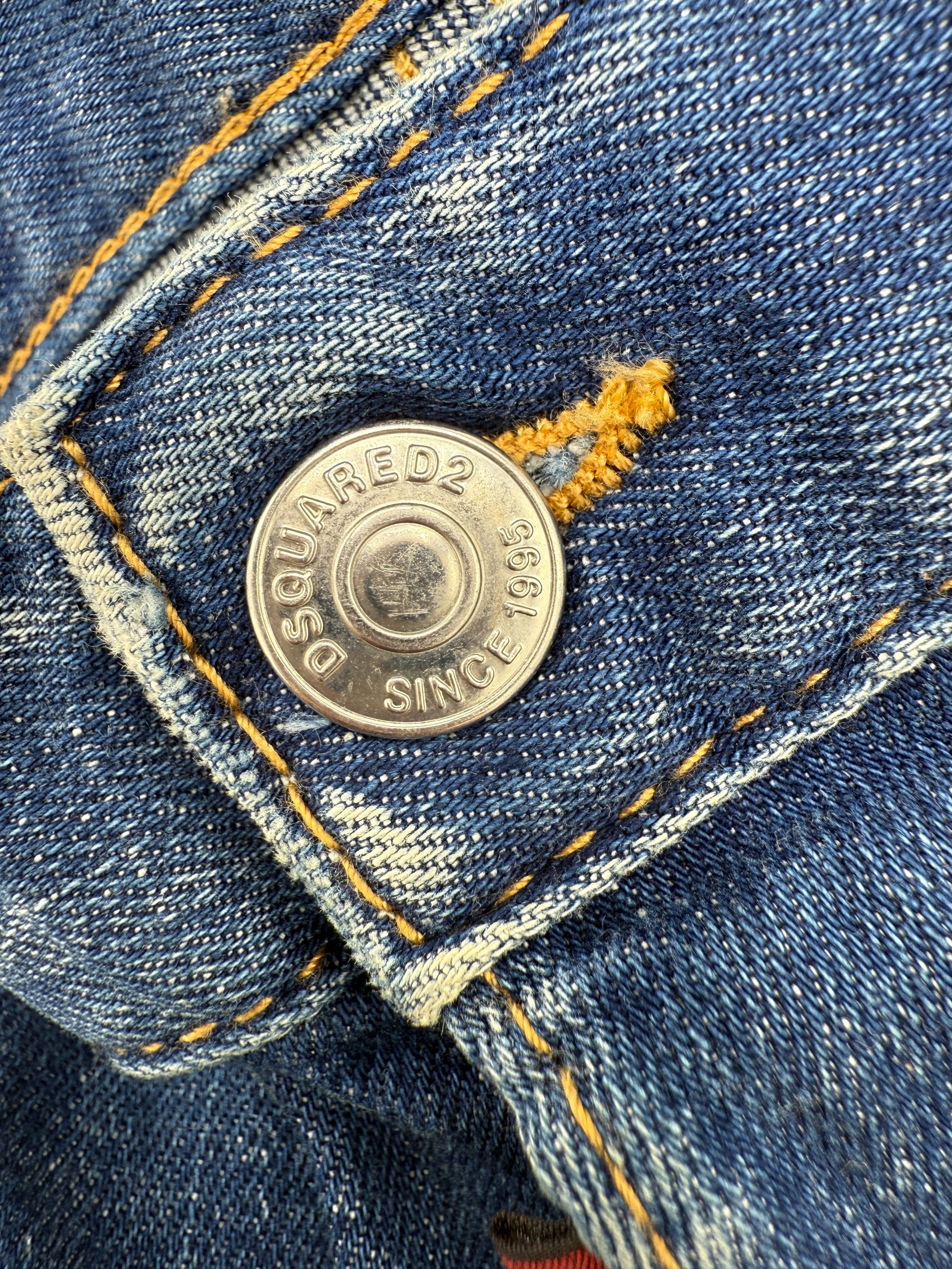 Dsquared2 Distressed Cool Guy Jeans - Dark Blue