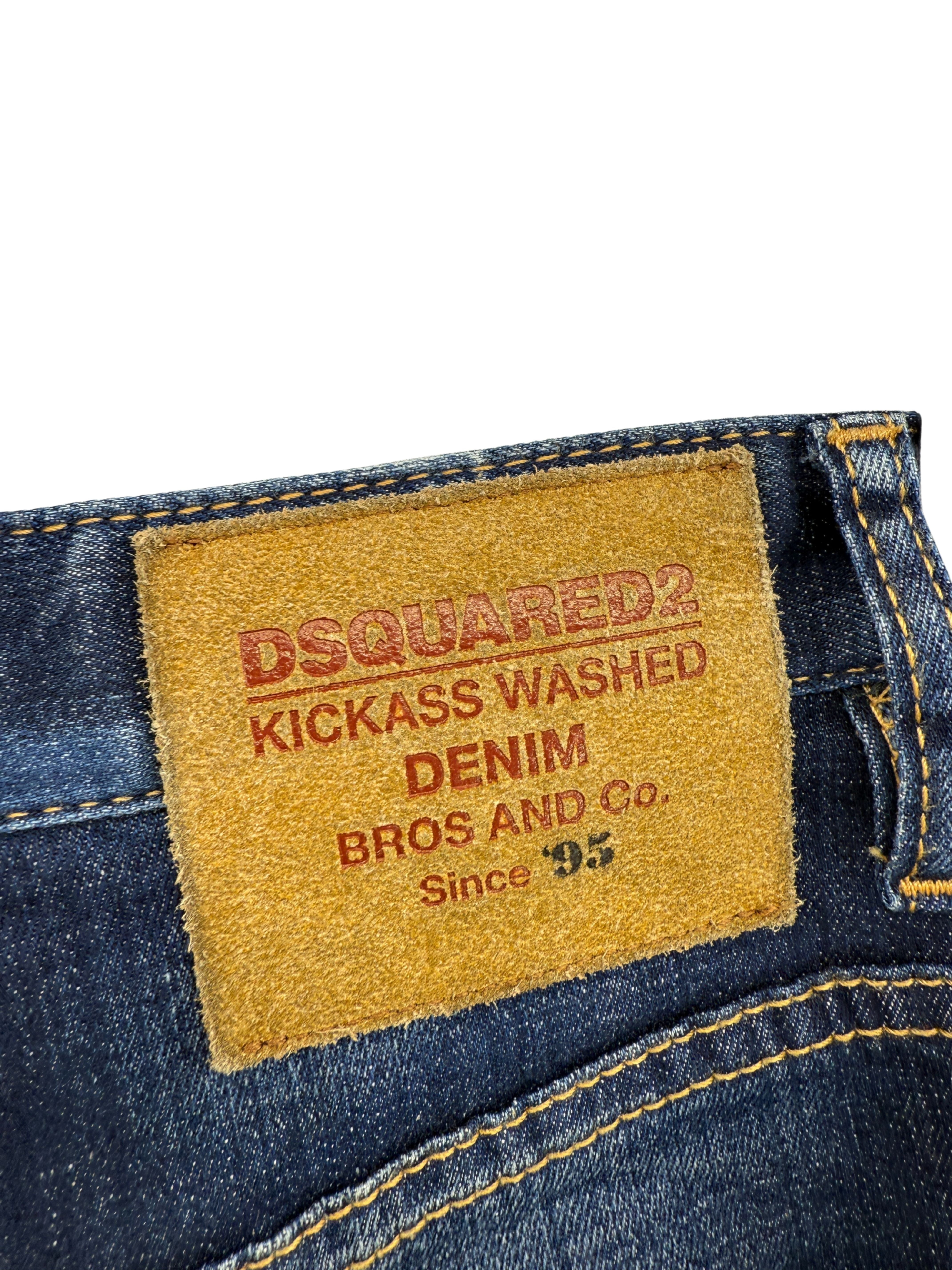 Dsquared2 Distressed Sexy Twist Jeand - Dark Blue
