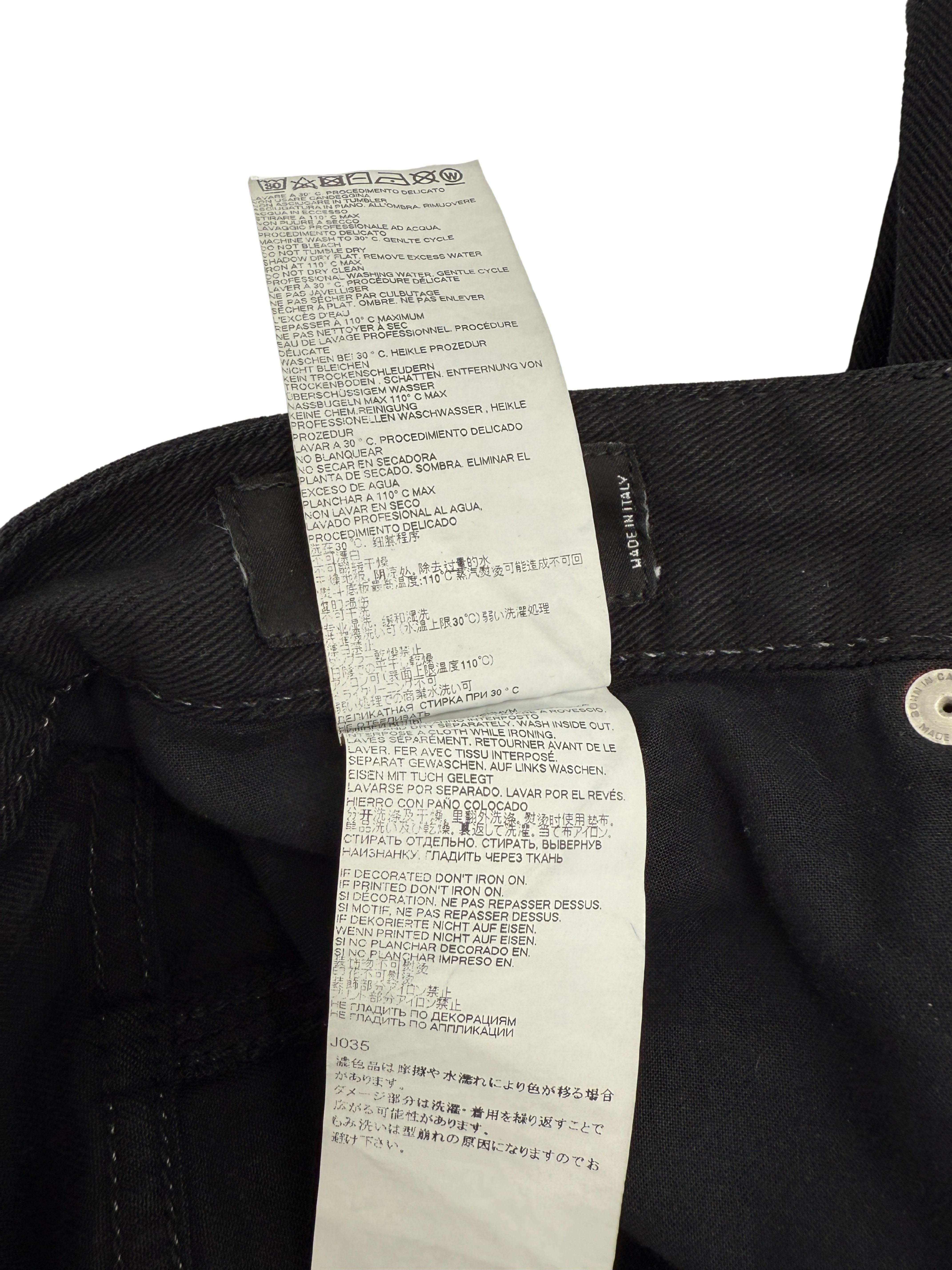 Dsquared2 Distressed Tidy Biker Jean - Black