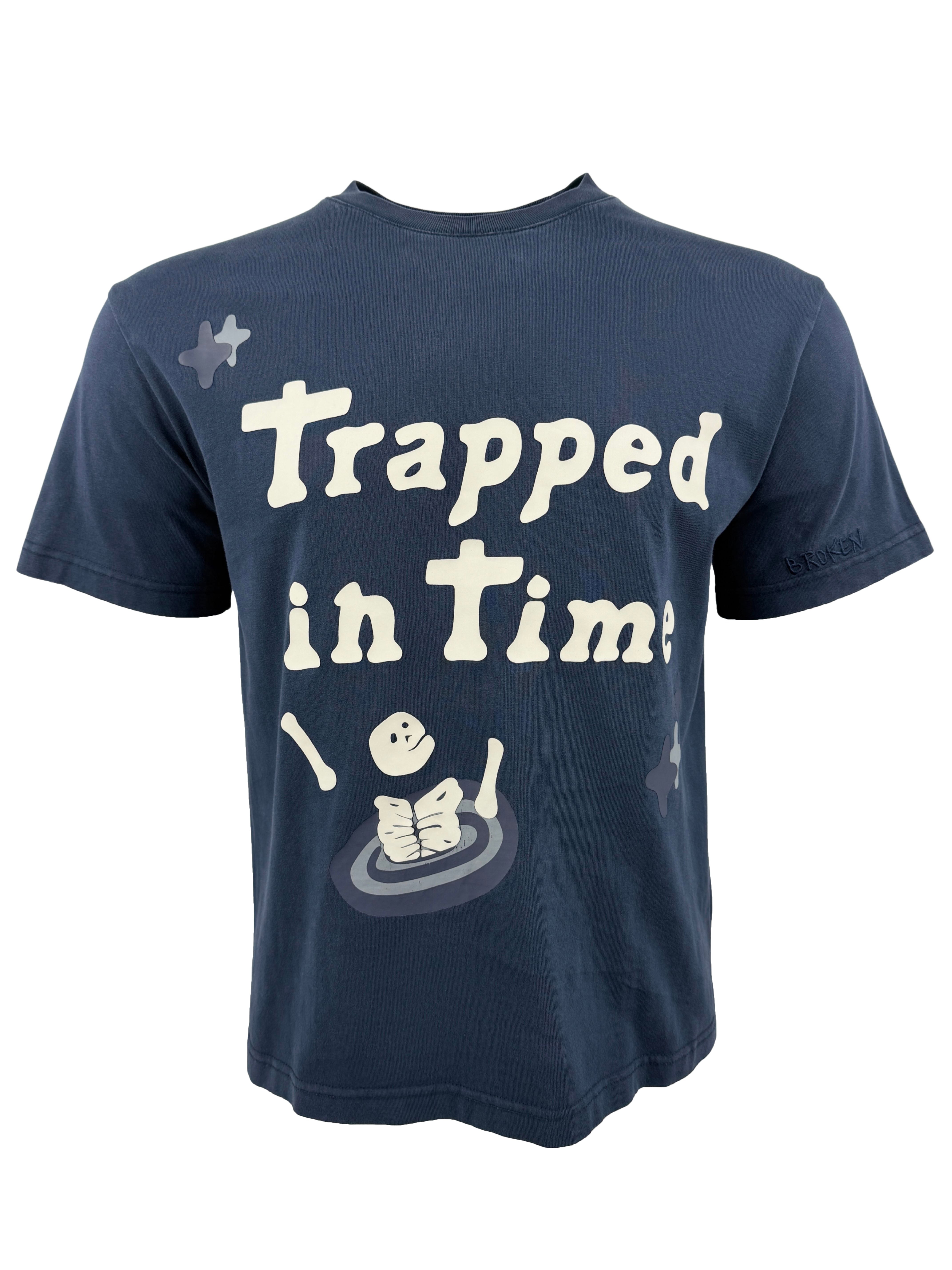 Broken Planet Trapped in Time T-Shirt - Blue Broken Planet