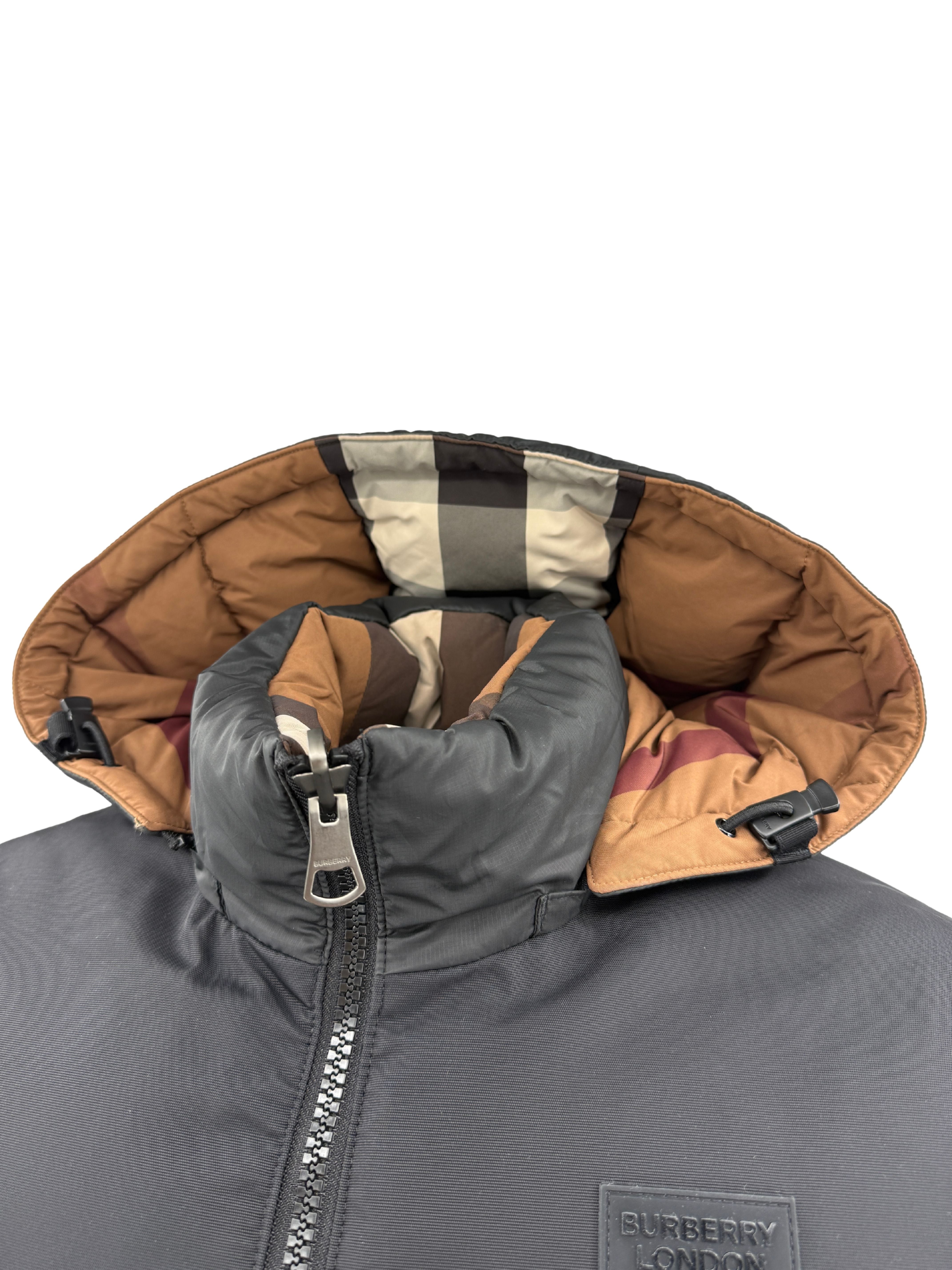 Burberry Reversible Check Down Jacket - Beige