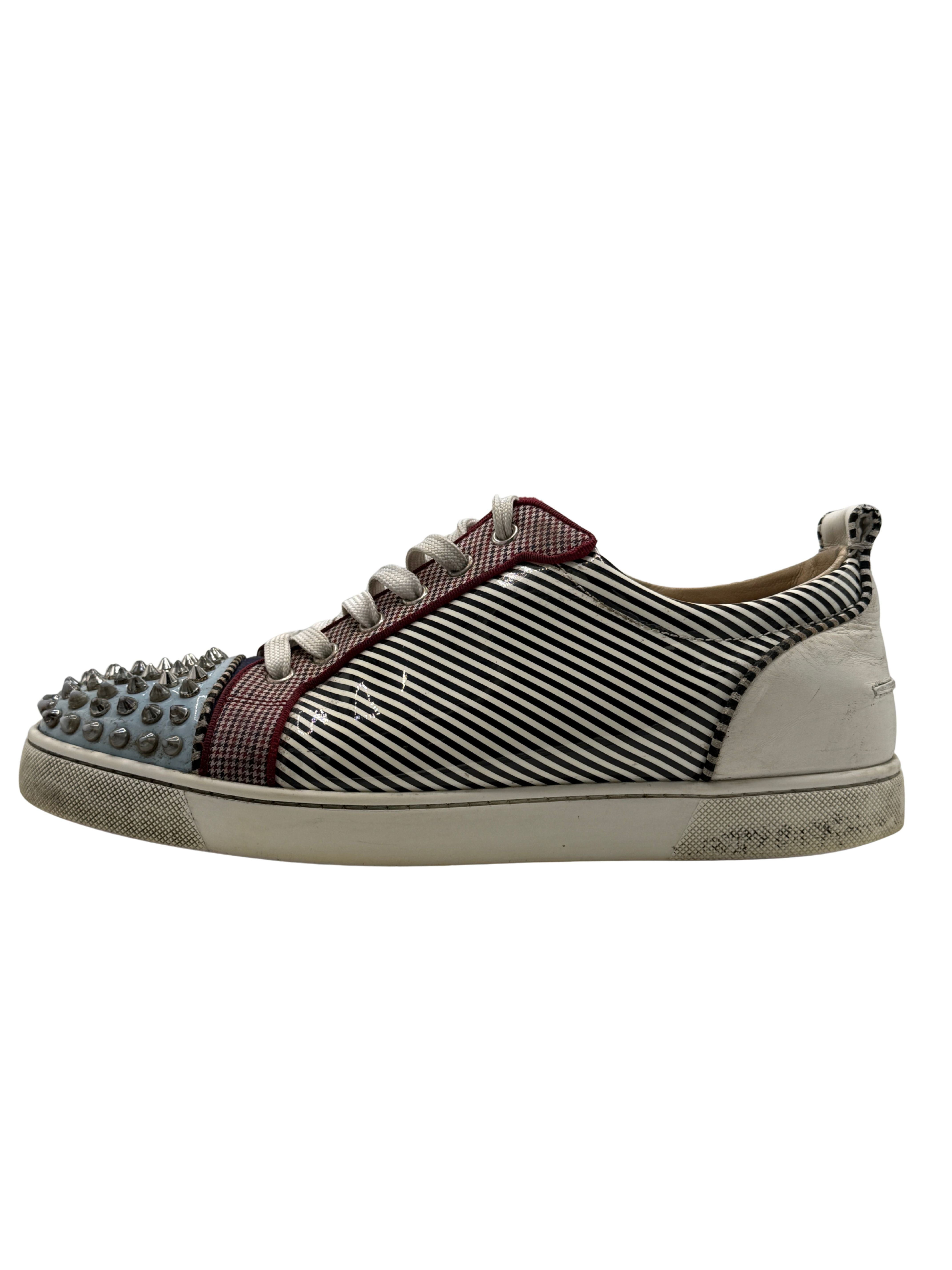 Christian Louboutin Low Spike Stripe - White Christian Louboutin