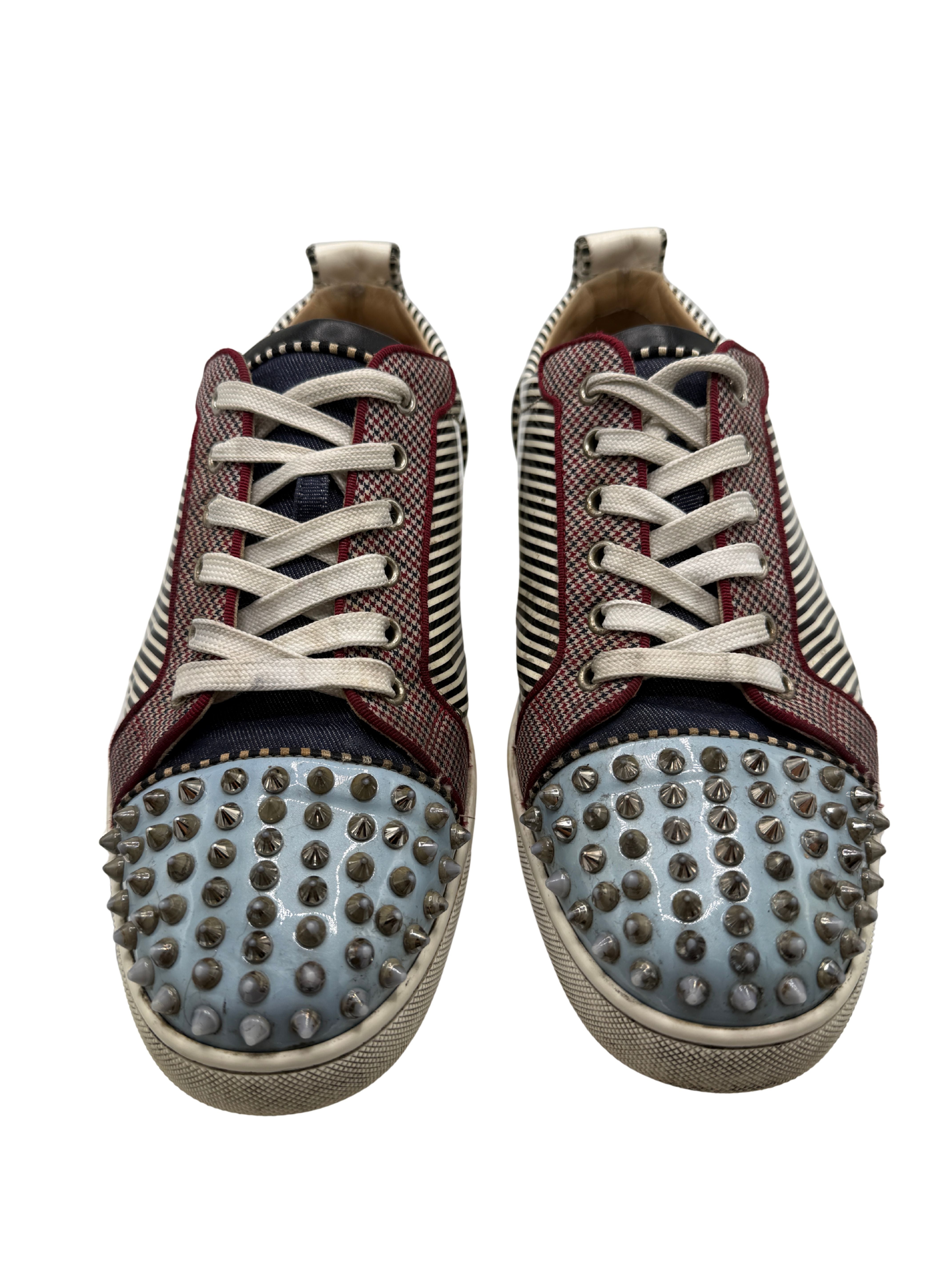Christian Louboutin Low Spike Stripe - White Christian Louboutin