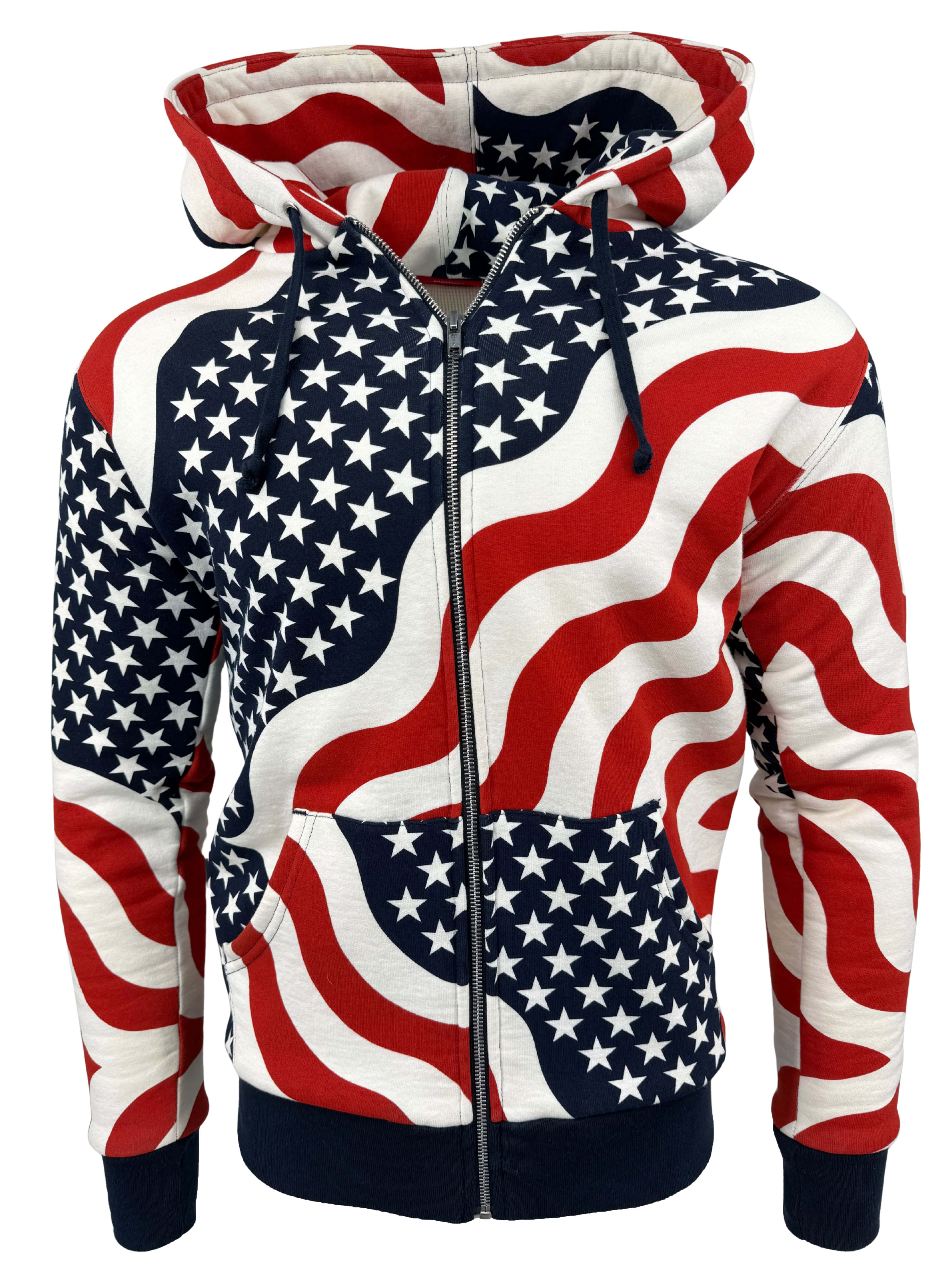Supreme 2014 USA Thermal Zip Up Hoodie - Multicolour