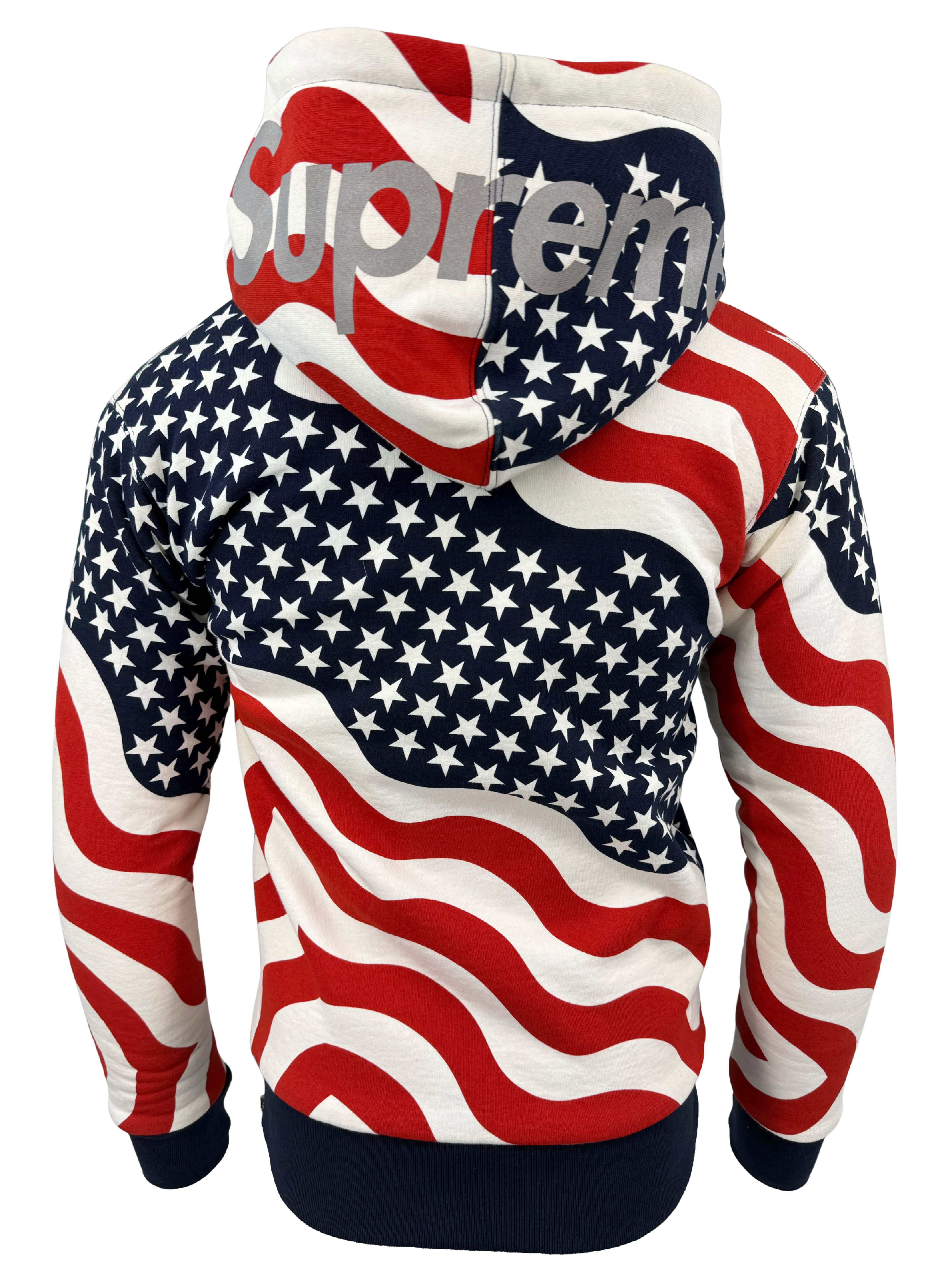 Supreme 2014 USA Thermal Zip Up Hoodie - Multicolour