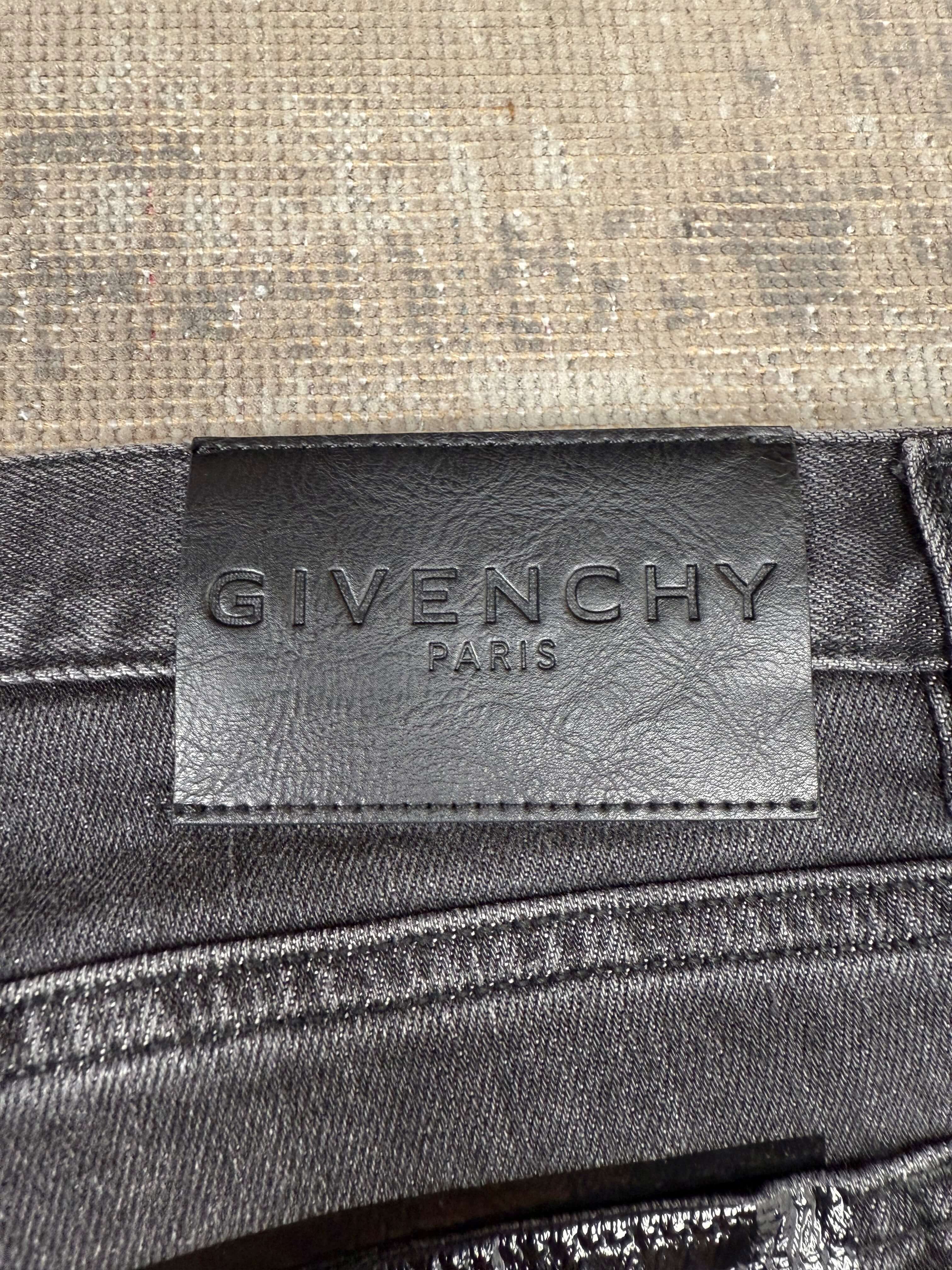 Givenchy Printed Jeans - Dark Grey Denim