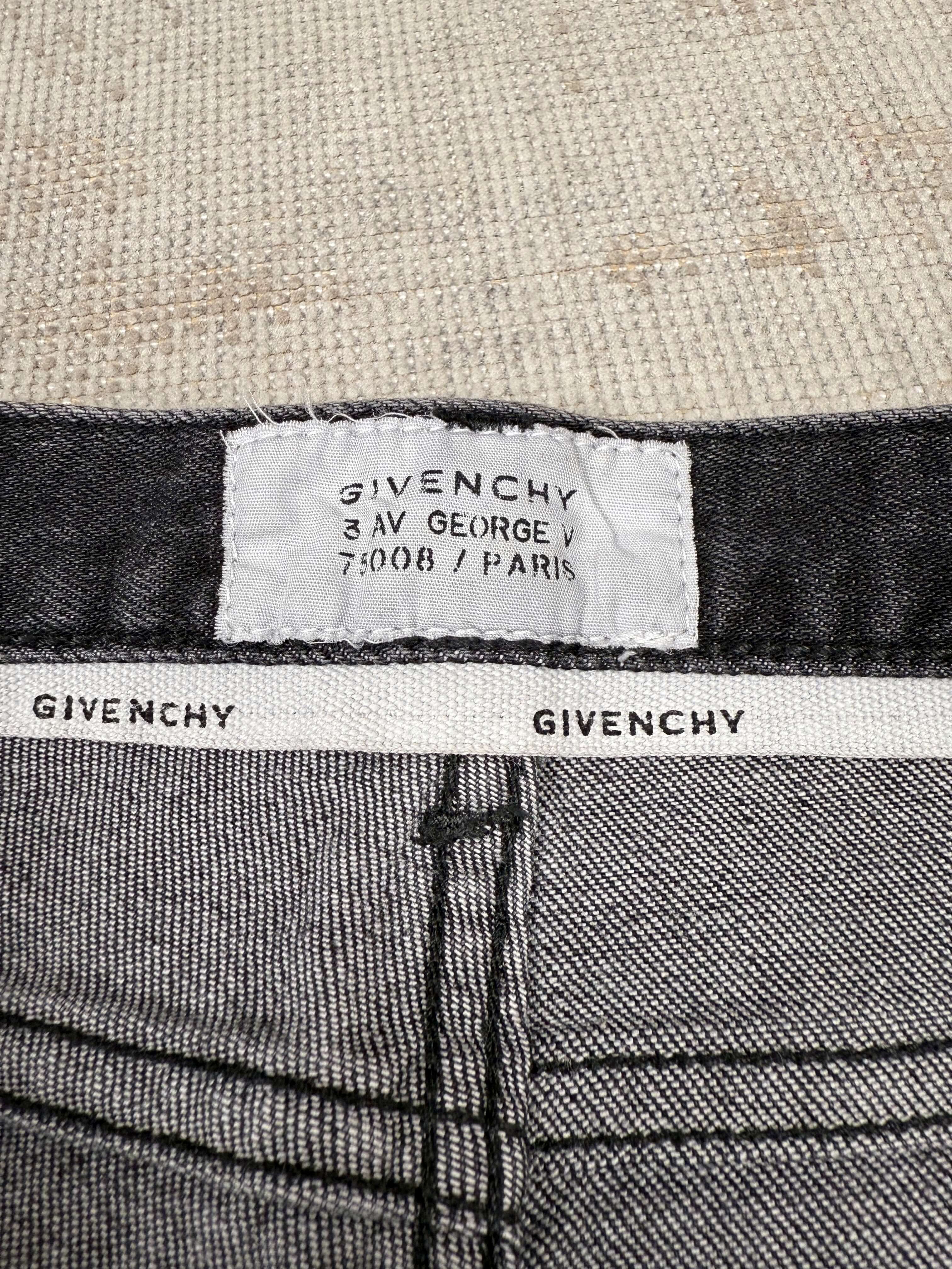 Givenchy Printed Jeans - Dark Grey Denim