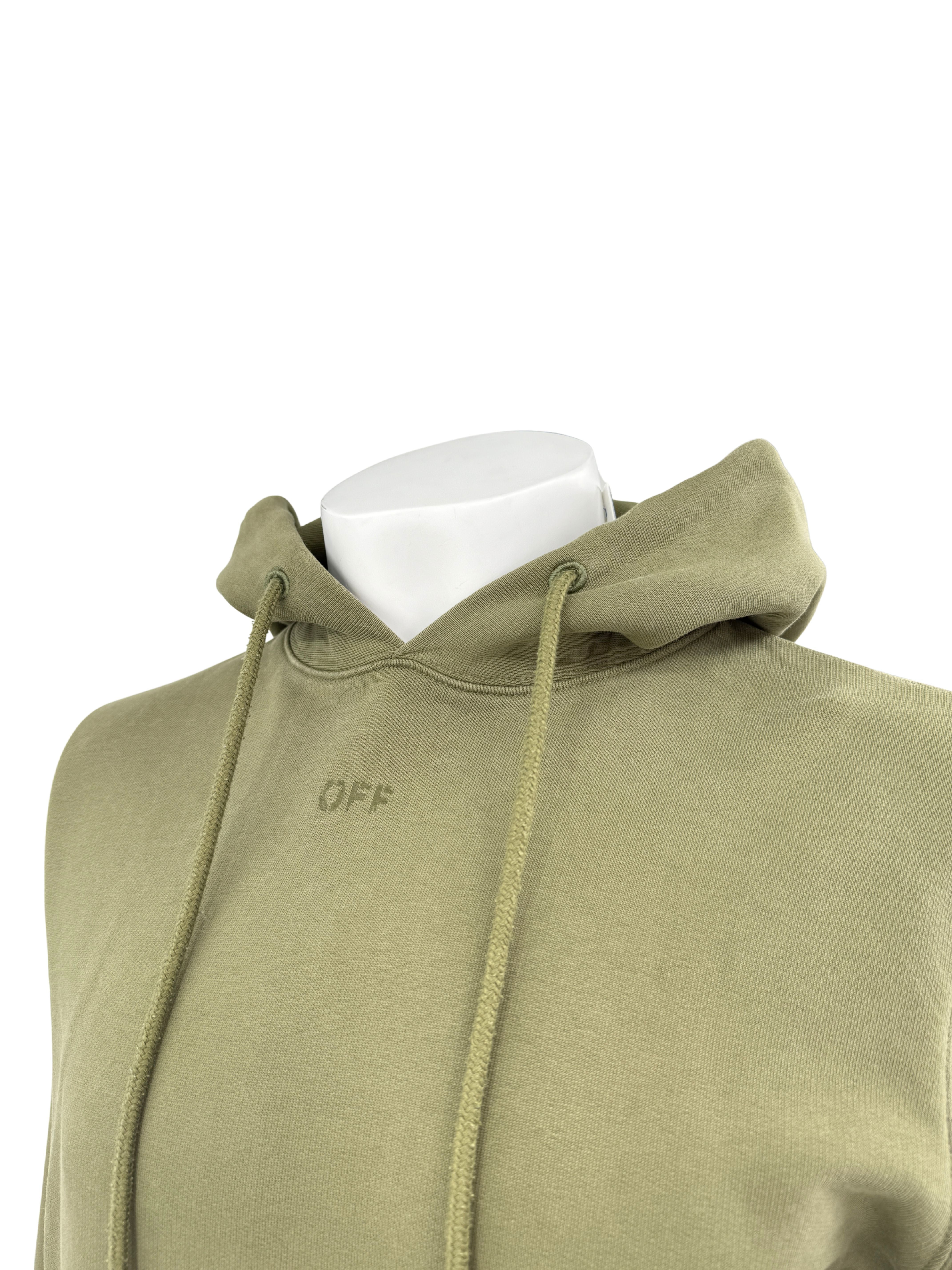 Off-White Arrows Hoodie - Khaki Off-White