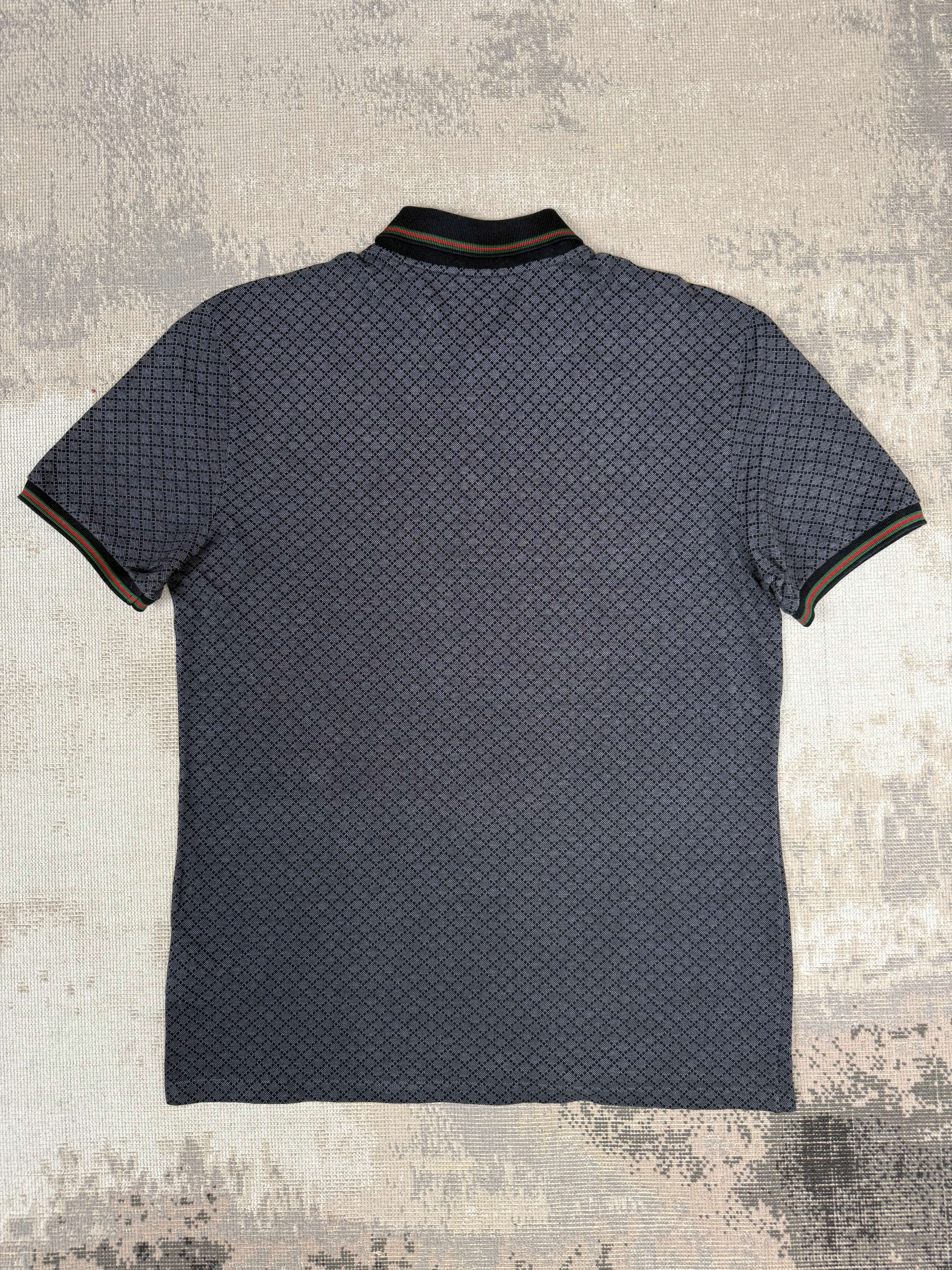 Gucci Web Stripe Polo - Grey