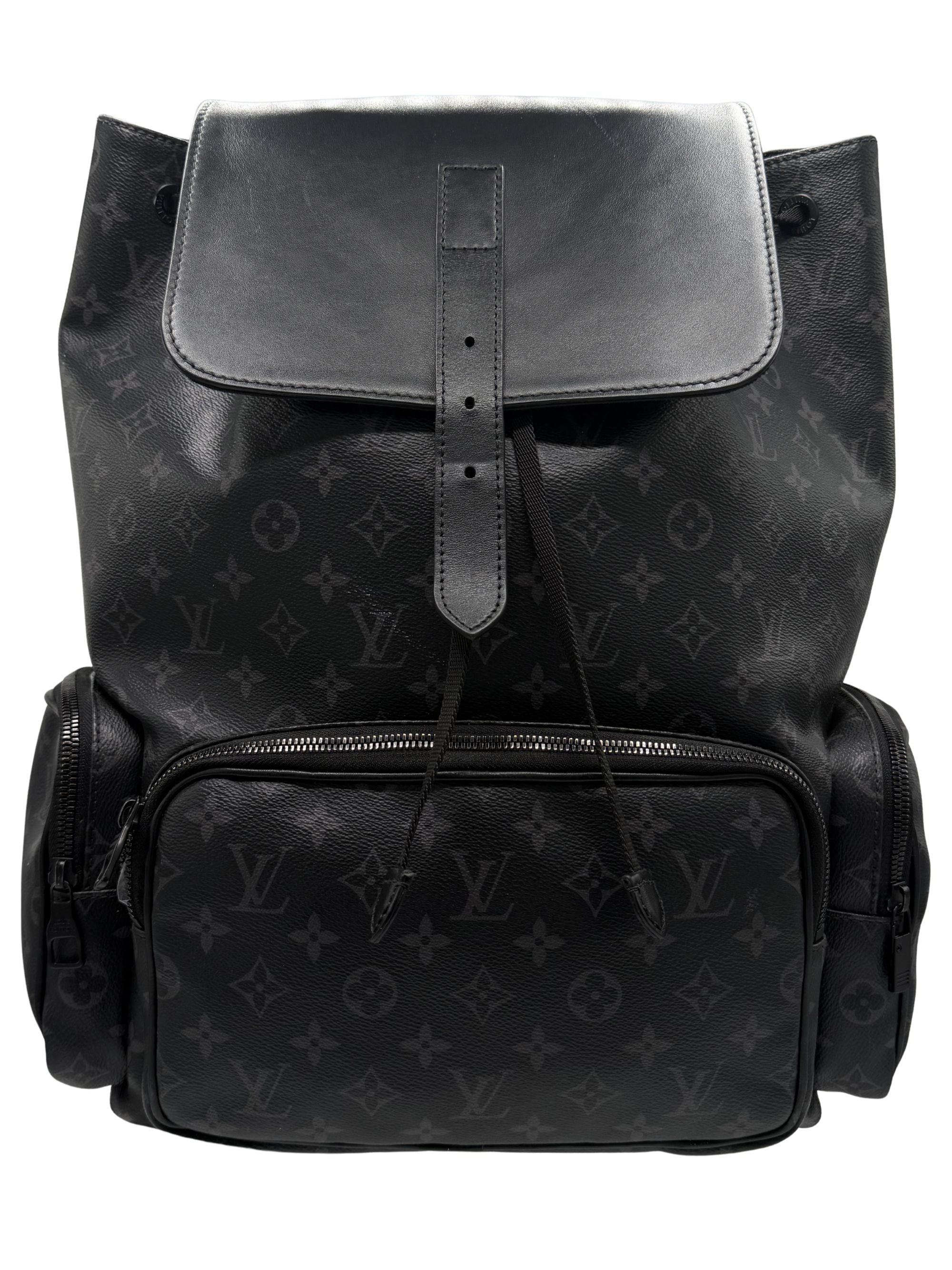 Louis Vuitton Monogram Trio Backpack - Black