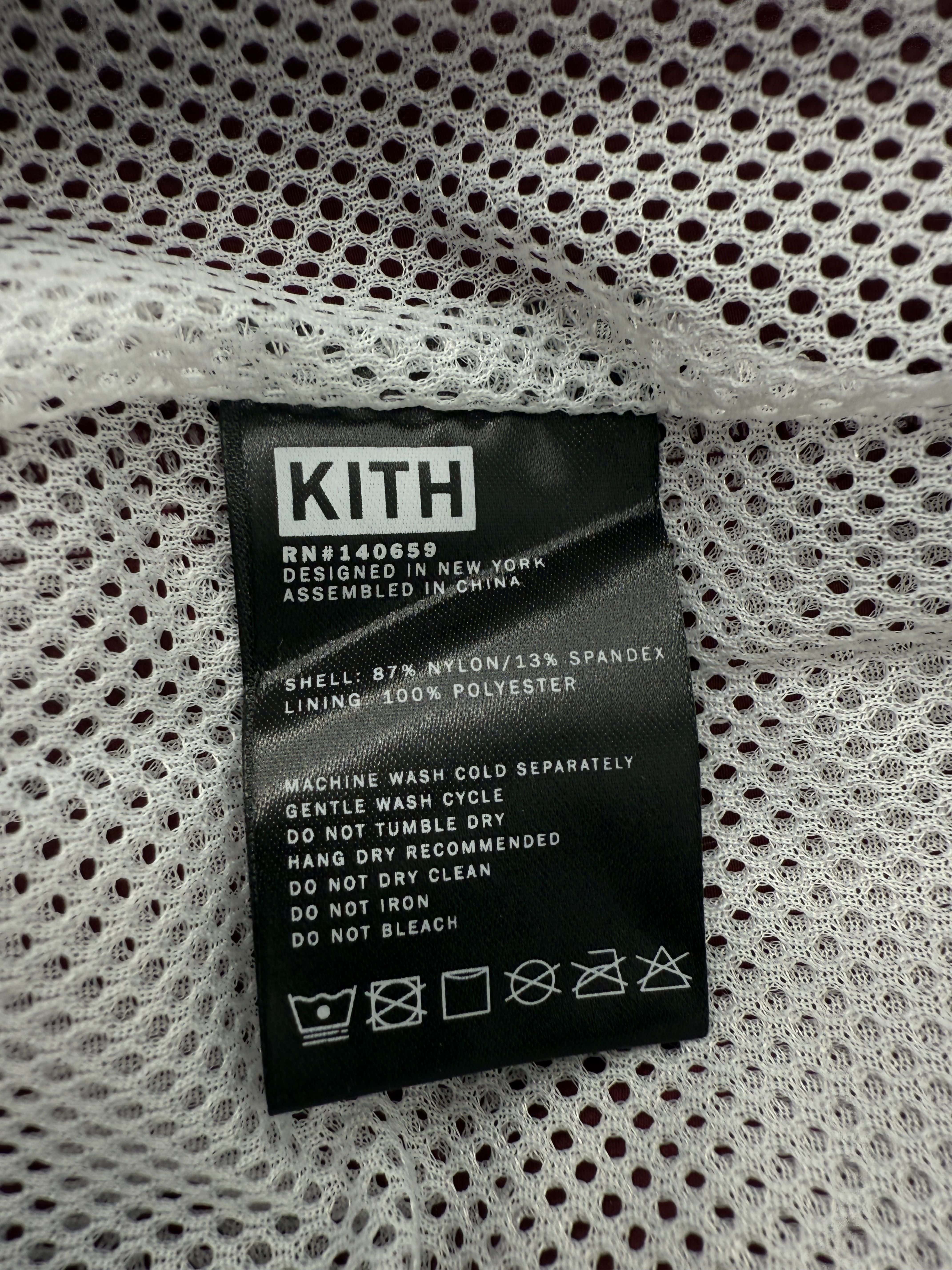 KITH Shell Track Pants - Burgundy (Unused)