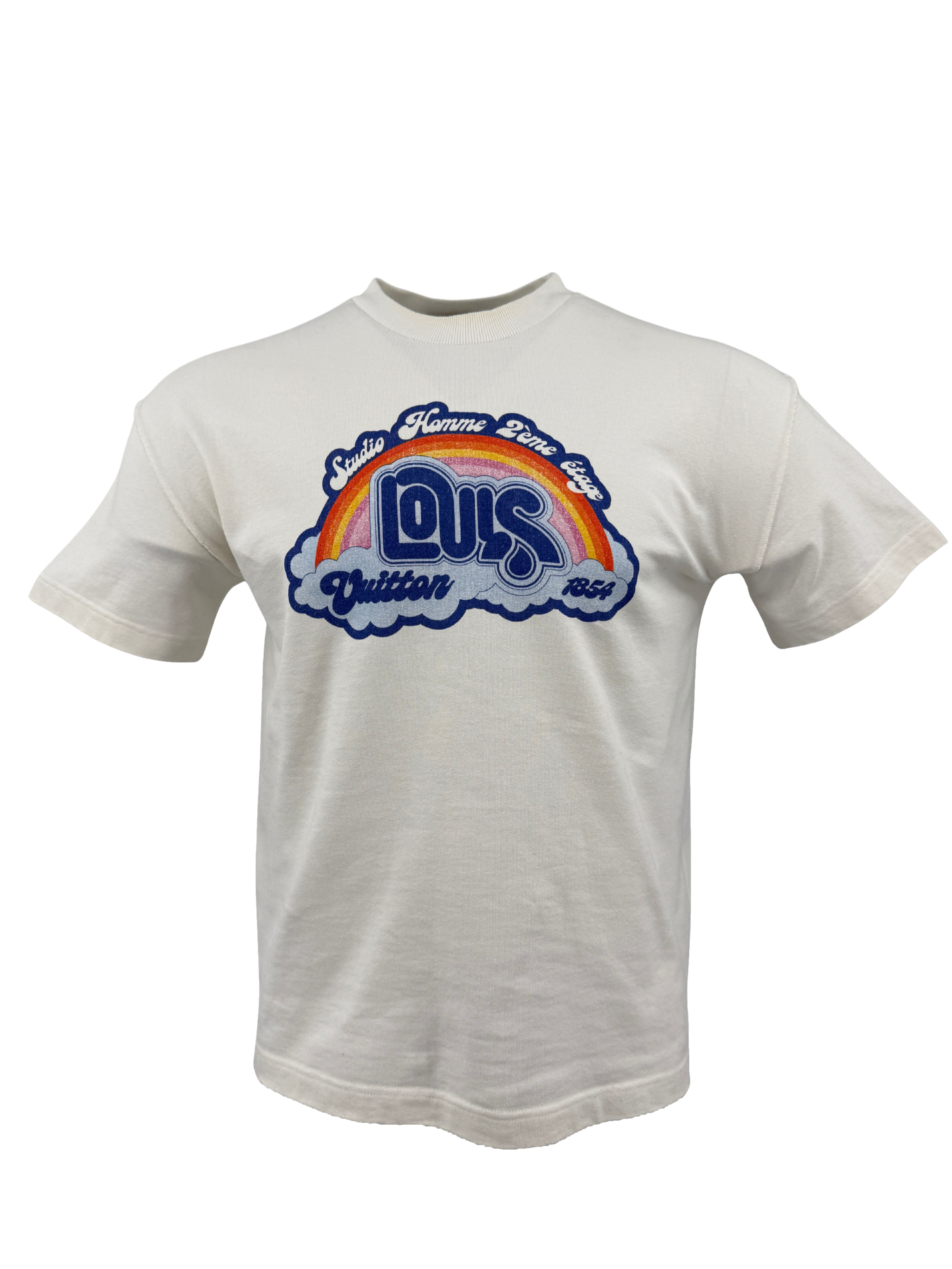 Louis Vuitton Rainbow Logo T-Shirt - White