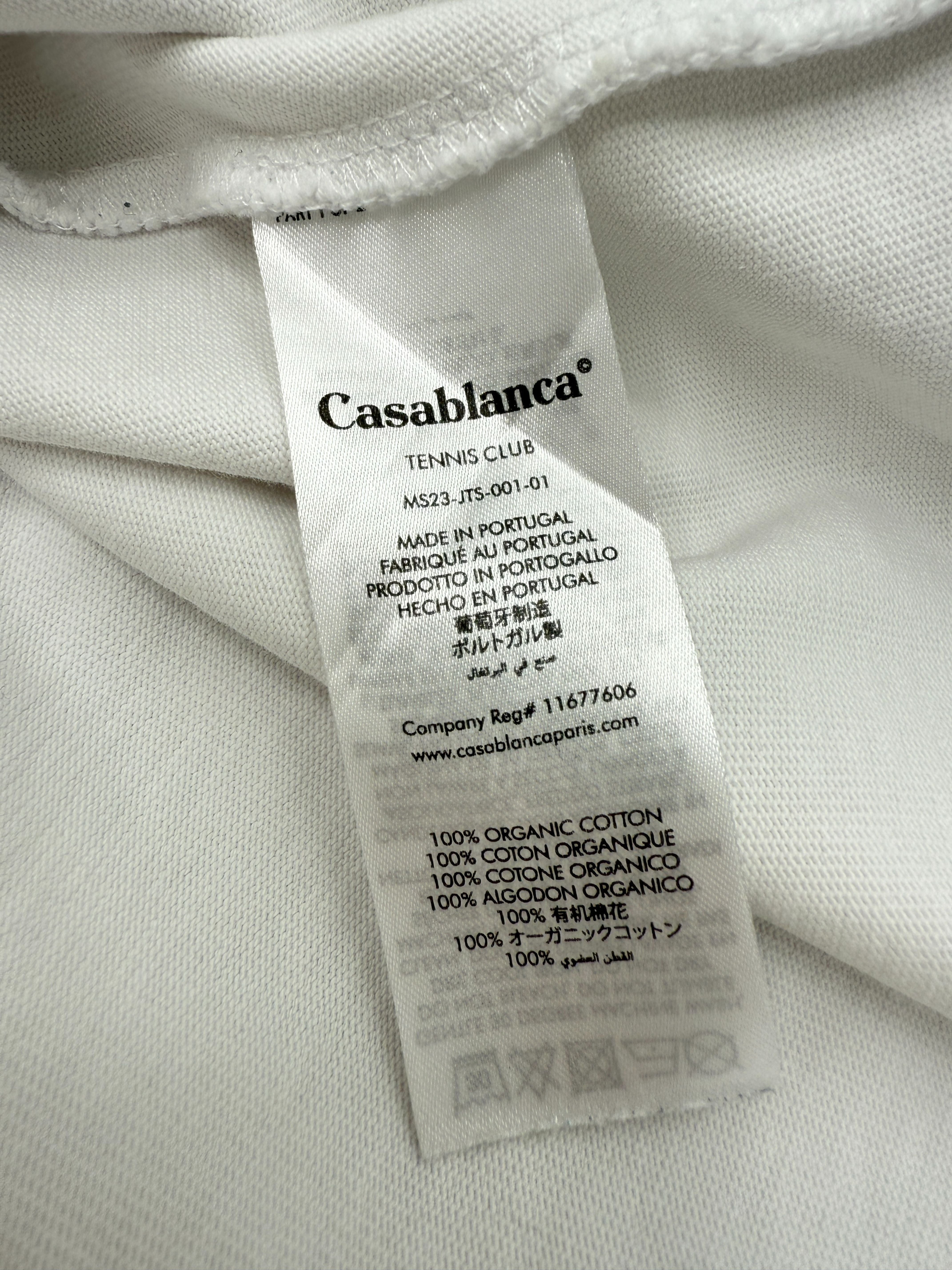 Casablanca Tennis Club Icon T-shirt - White WASH LABEL