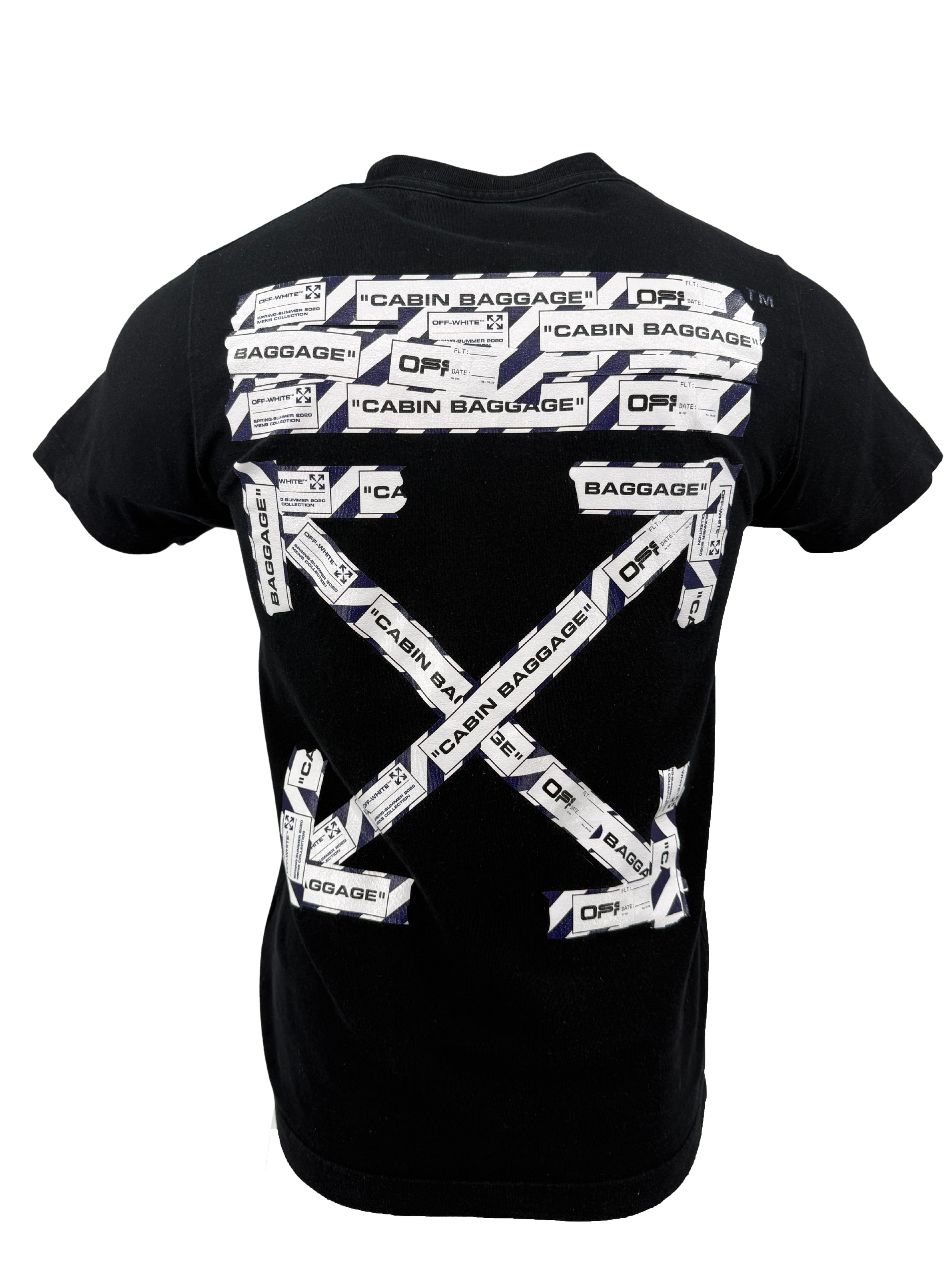 Off-White Cabin Baggage Tape T-Shirt - Black Off-White